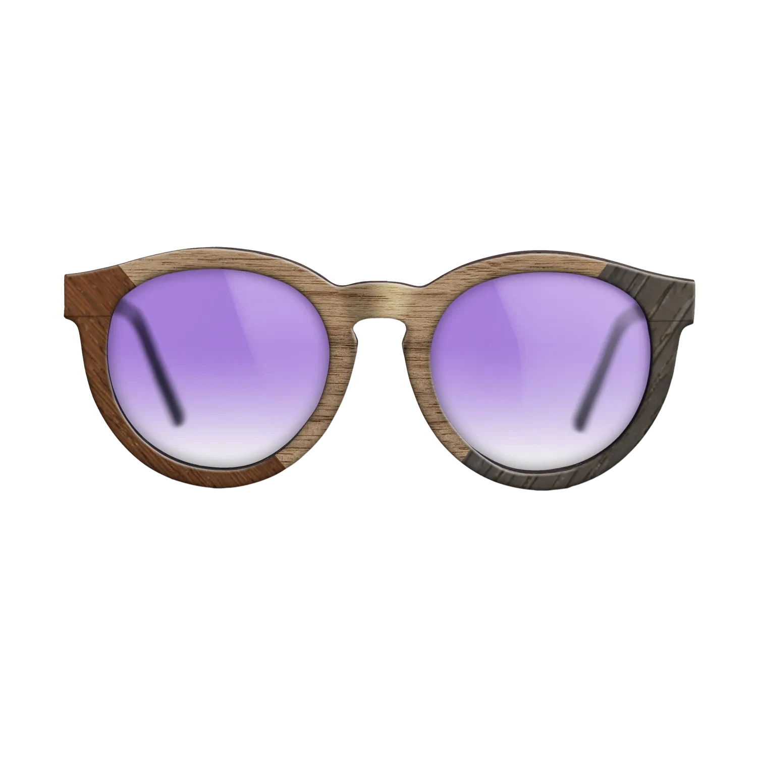Walnut: Straight Grain,Wenge,Fumed Oak: Geometric - The Rebel - Round - 1970 - SIRIS wood optic