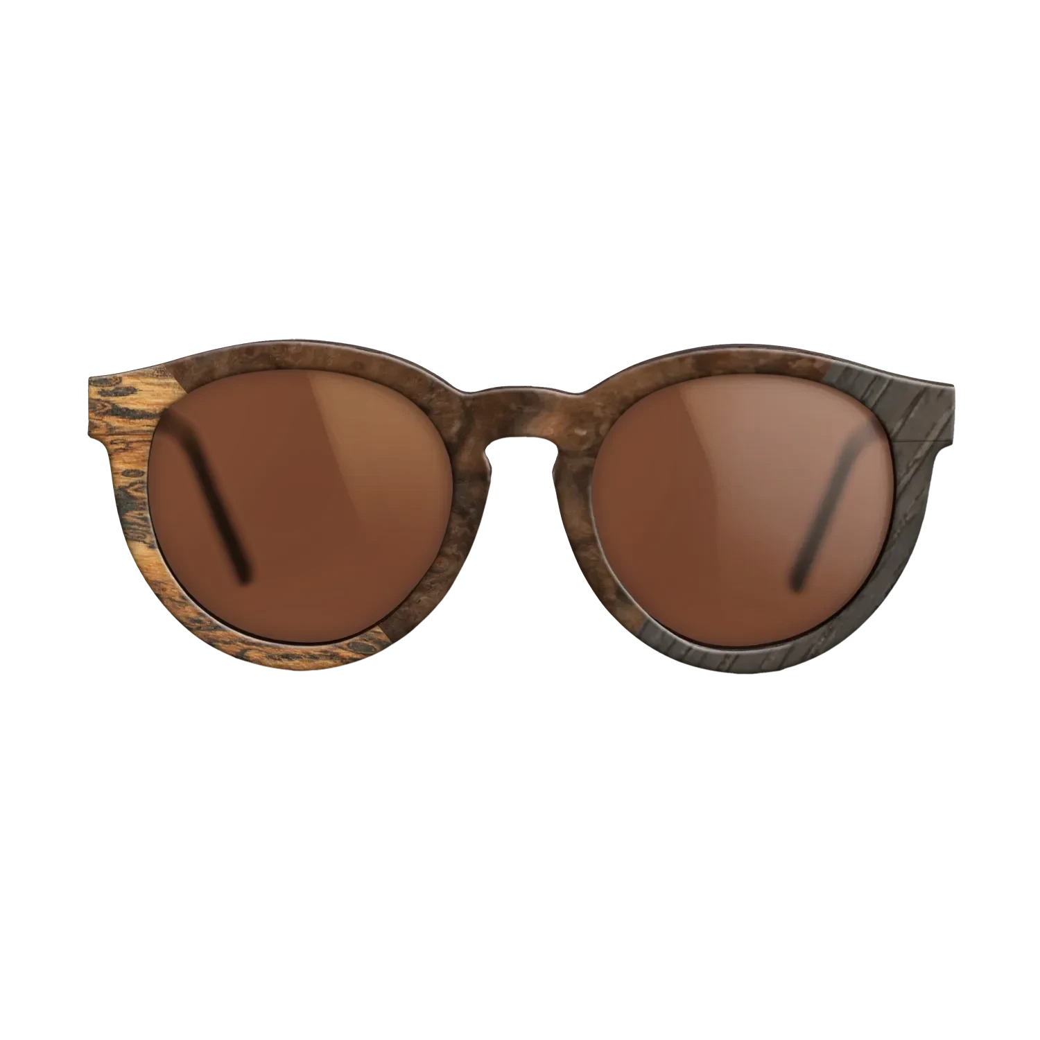 Walnut Burl,Bocote,Fumed Oak: Geometric - The Rebel - Round - 856 - SIRIS wood optic