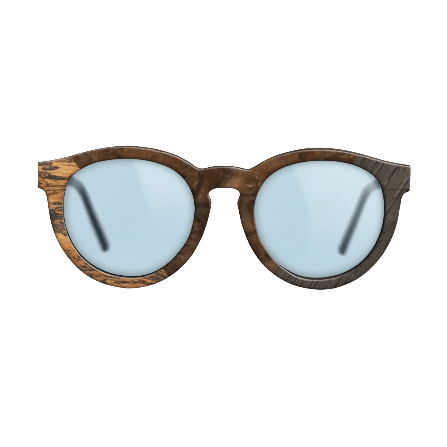 Walnut Burl,Bocote,Fumed Oak: Geometric - The Rebel - Round - 856 - SIRIS wood optic