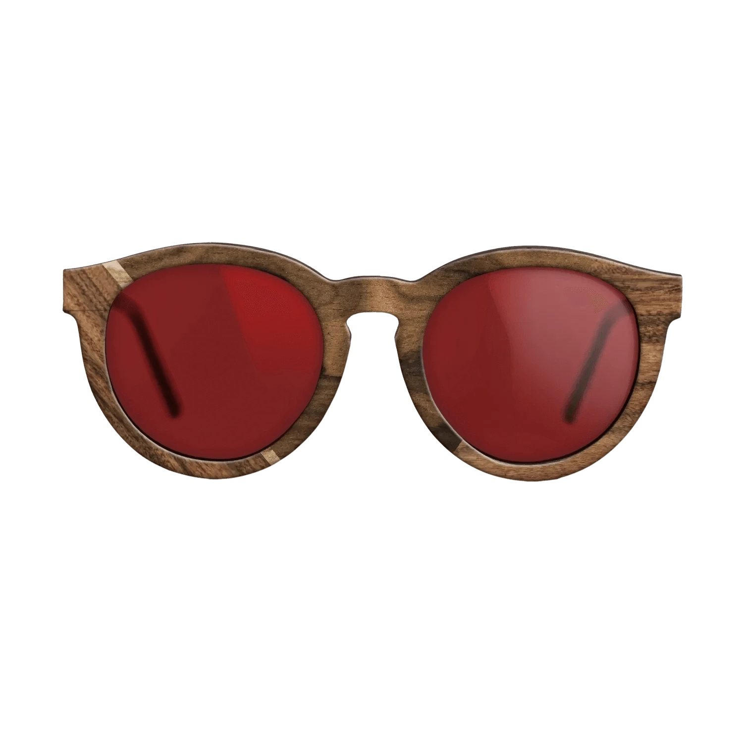 Ziricote Dark Quartered,Santos Rosewood Light: Geometric - The Rebel - Round - 1171 - SIRIS wood optic