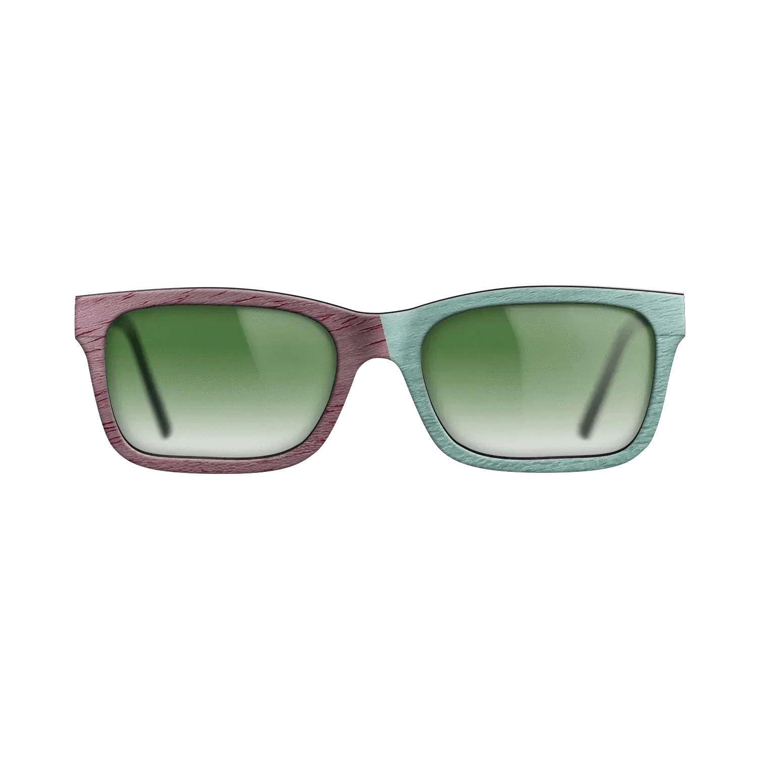 Poplar Dyed: Yellow,Poplar Dyed: Purple,Poplar Dyed: Baby Blue,Poplar Dyed: Red: Angle Cut - The Sage - Rectangle - 1332 - SIRIS wood optic