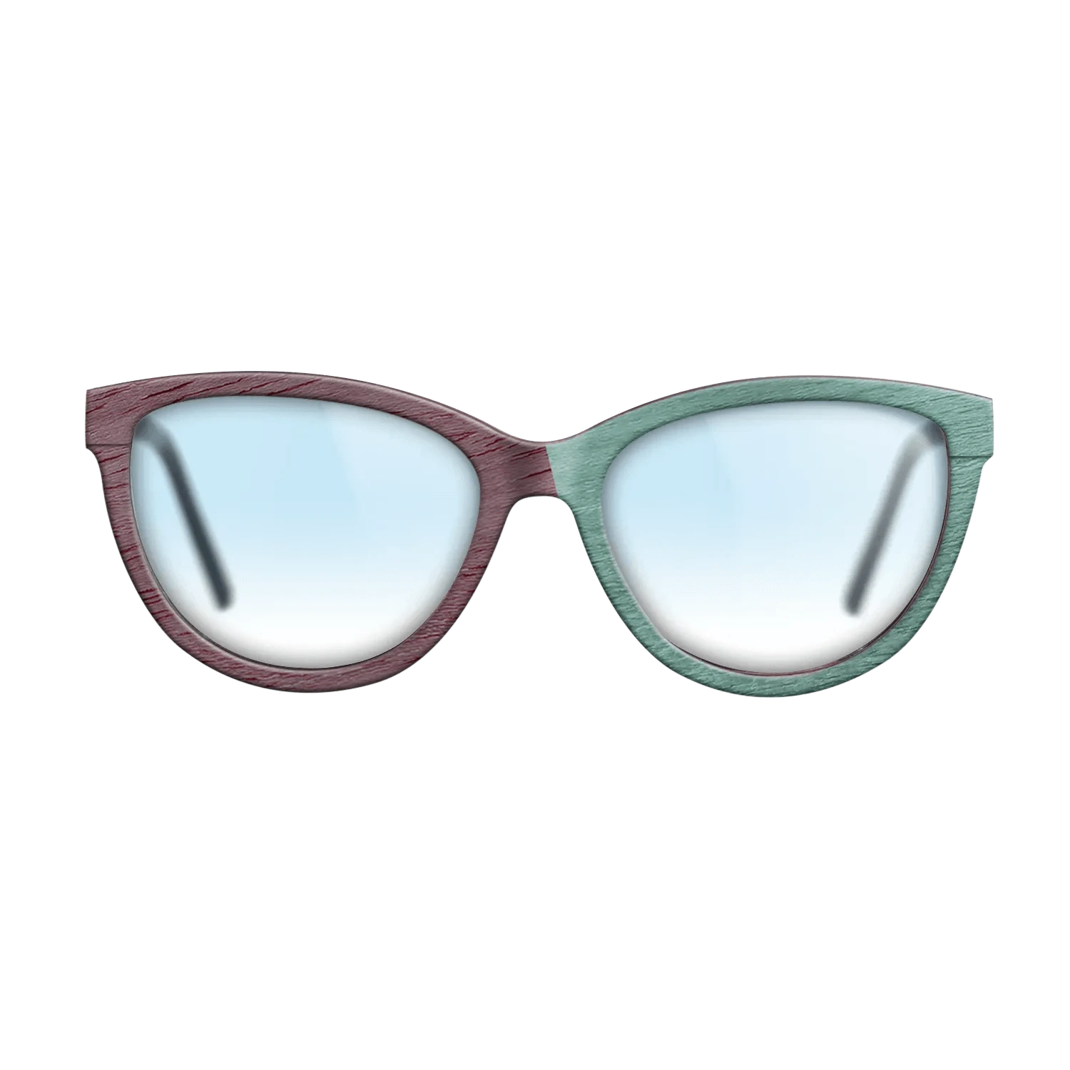 Poplar Dyed: Yellow,Poplar Dyed: Purple,Poplar Dyed: Baby Blue,Poplar Dyed: Red: Angle Cut - The Maiden - Cat - 1332 - SIRIS wood optic