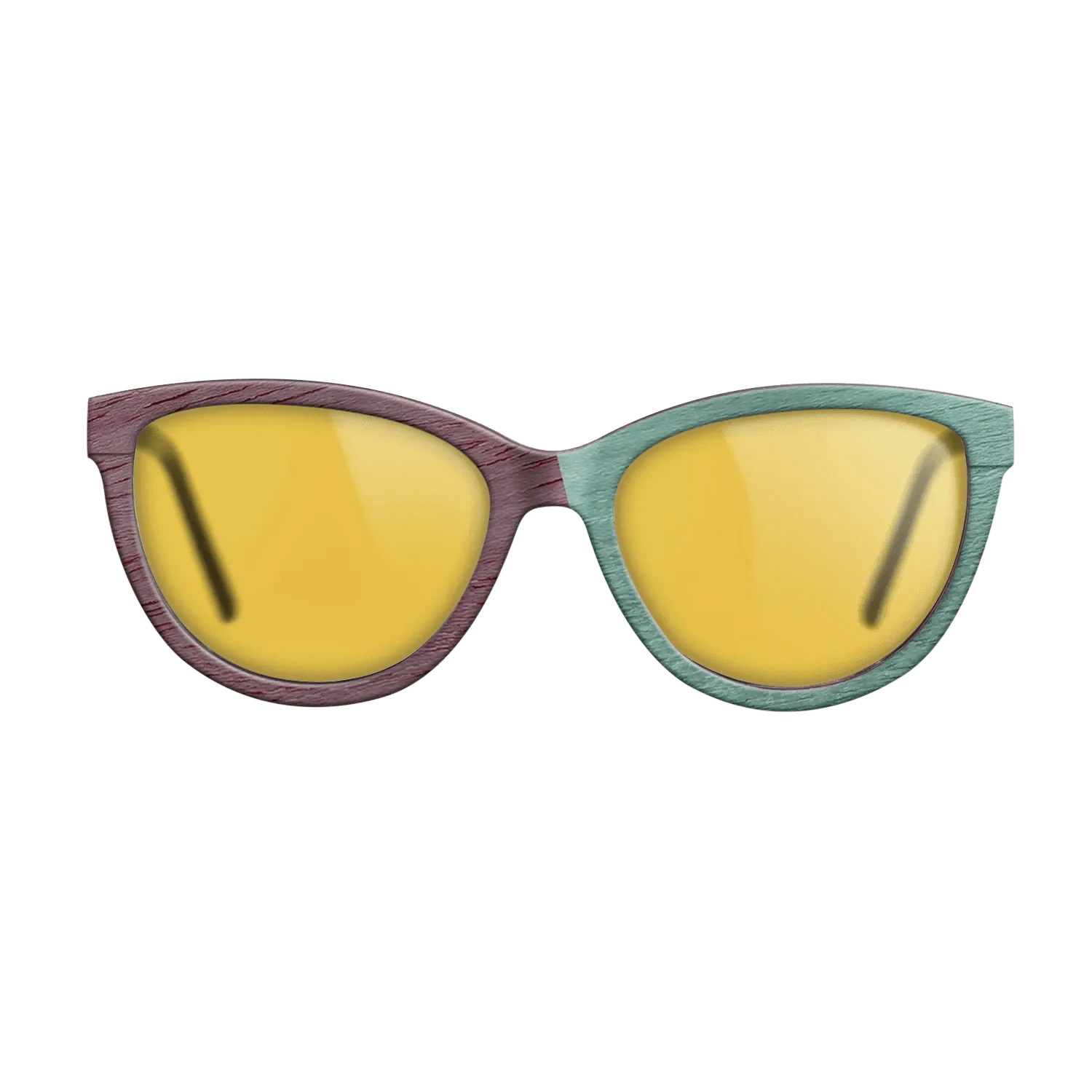 Poplar Dyed: Yellow,Poplar Dyed: Purple,Poplar Dyed: Baby Blue,Poplar Dyed: Red: Angle Cut - The Maiden - Cat - 1332 - SIRIS wood optic