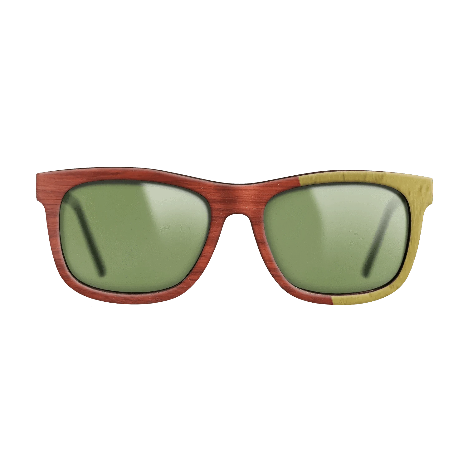 Poplar Dyed: Yellow,Poplar Dyed: Red: Angle Cut - The Hero - Square - 1946 - SIRIS wood optic