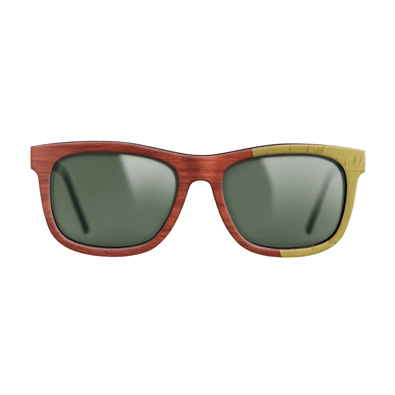 Poplar Dyed: Yellow,Poplar Dyed: Red: Angle Cut - The Hero - Square - 1946 - SIRIS wood optic