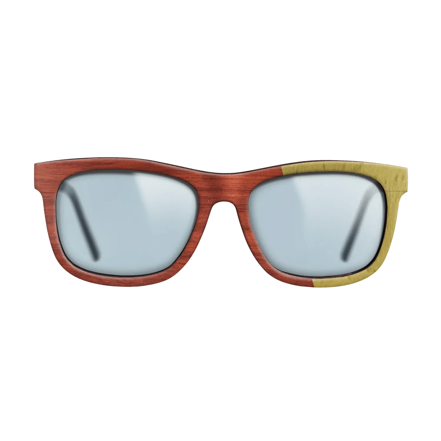 Poplar Dyed: Yellow,Poplar Dyed: Red: Angle Cut - The Hero - Square - 1946 - SIRIS wood optic