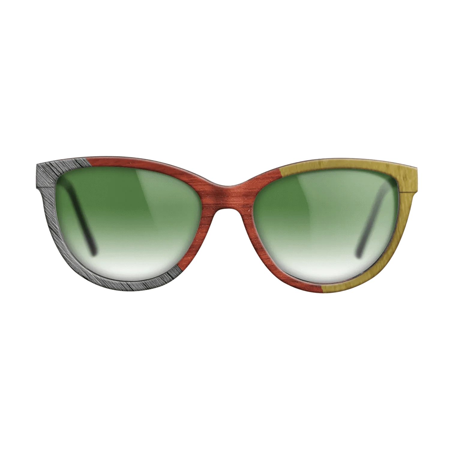 Poplar Dyed: Grey,Poplar Dyed: Red,Poplar Dyed: Yellow: Angle Cut - The Maiden - Cat - 1597 - SIRIS wood optic