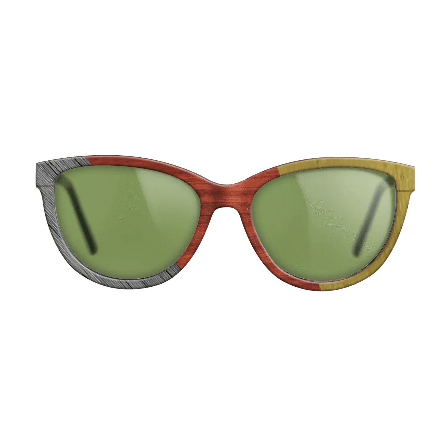 Poplar Dyed: Grey,Poplar Dyed: Red,Poplar Dyed: Yellow: Angle Cut - The Maiden - Cat - 1597 - SIRIS wood optic