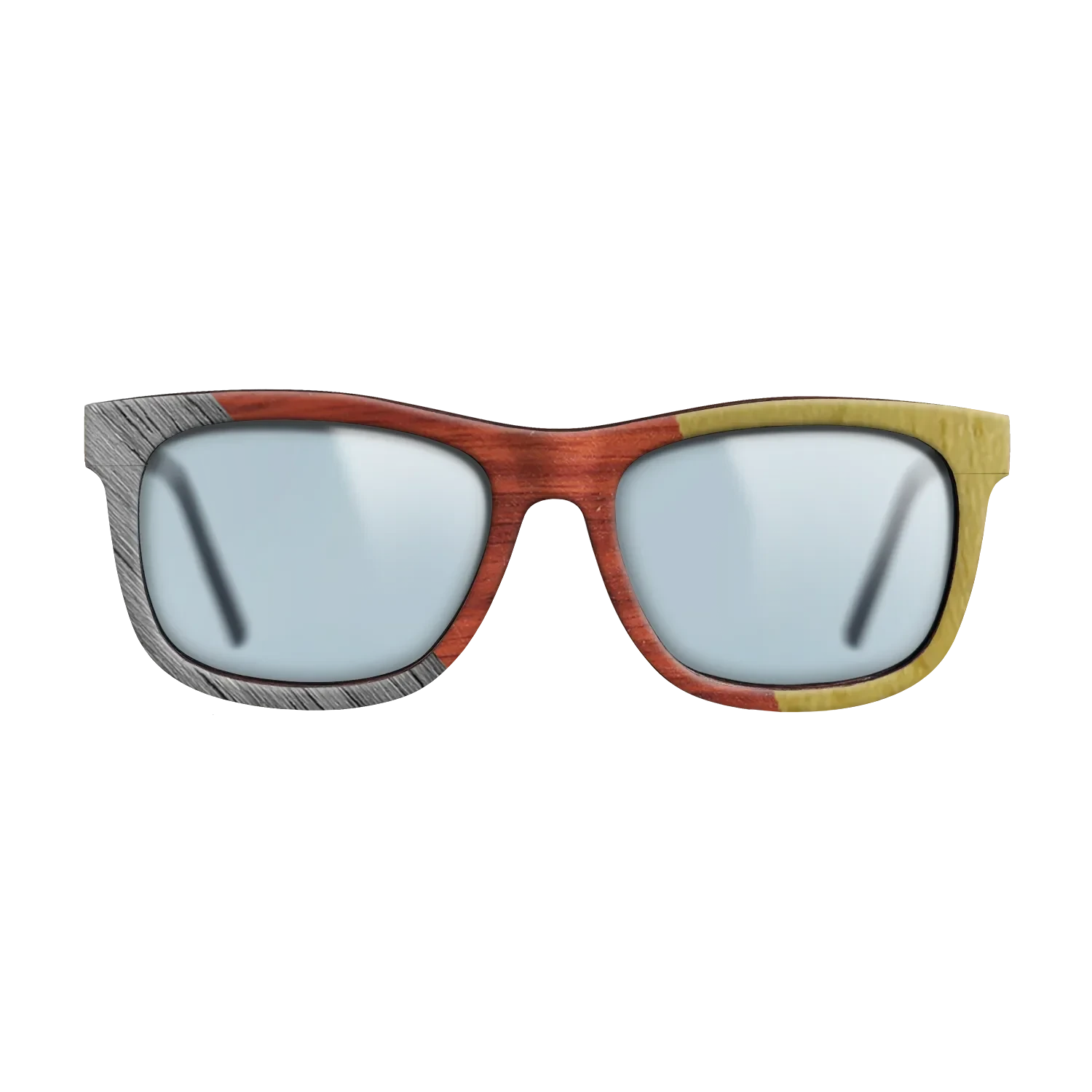 Poplar Dyed: Grey,Poplar Dyed: Red,Poplar Dyed: Yellow: Angle Cut - The Hero - Square - 1597 - SIRIS wood optic