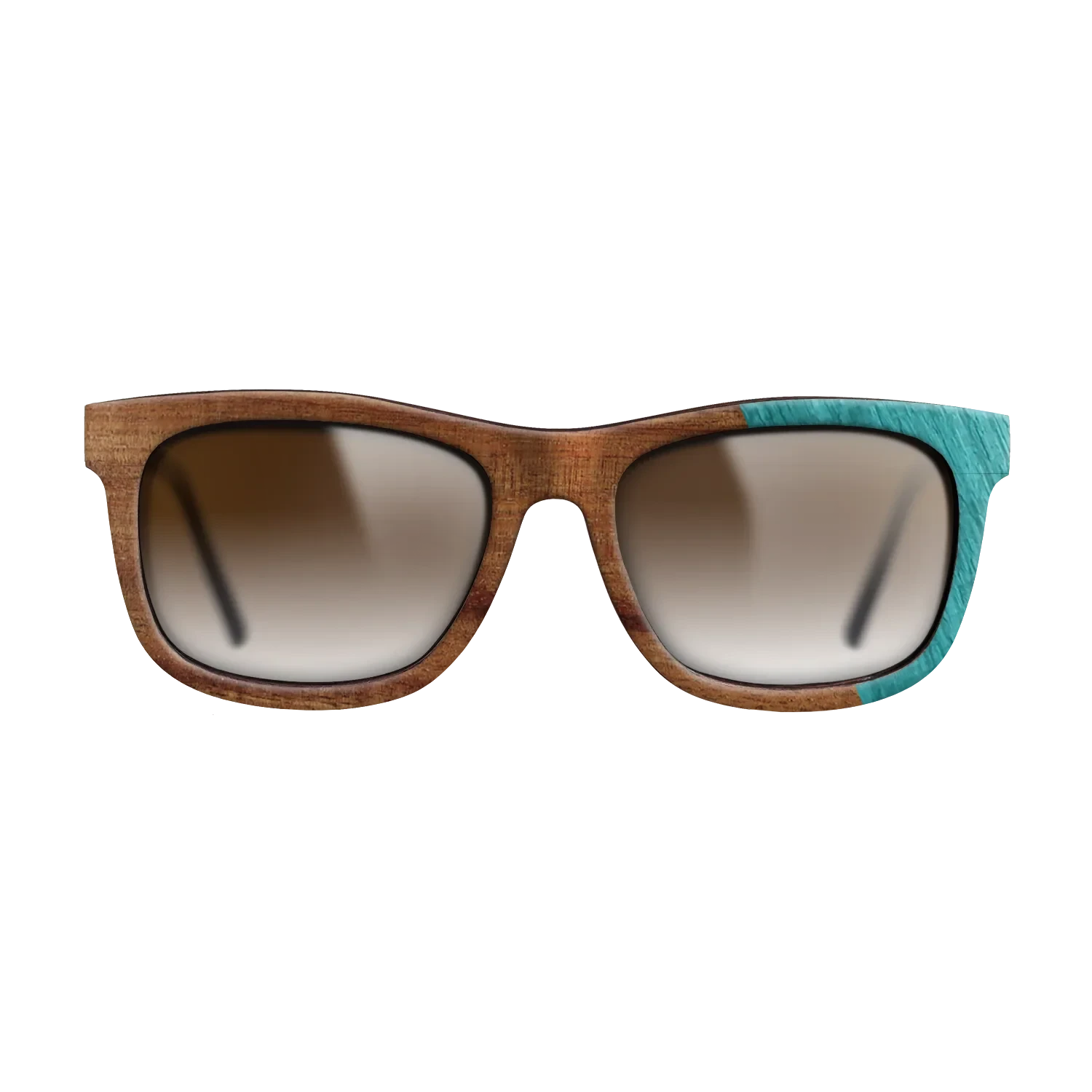 Koa,Poplar Dyed: Turquoise: Dicut - The Hero - Square - 1755 - SIRIS wood optic