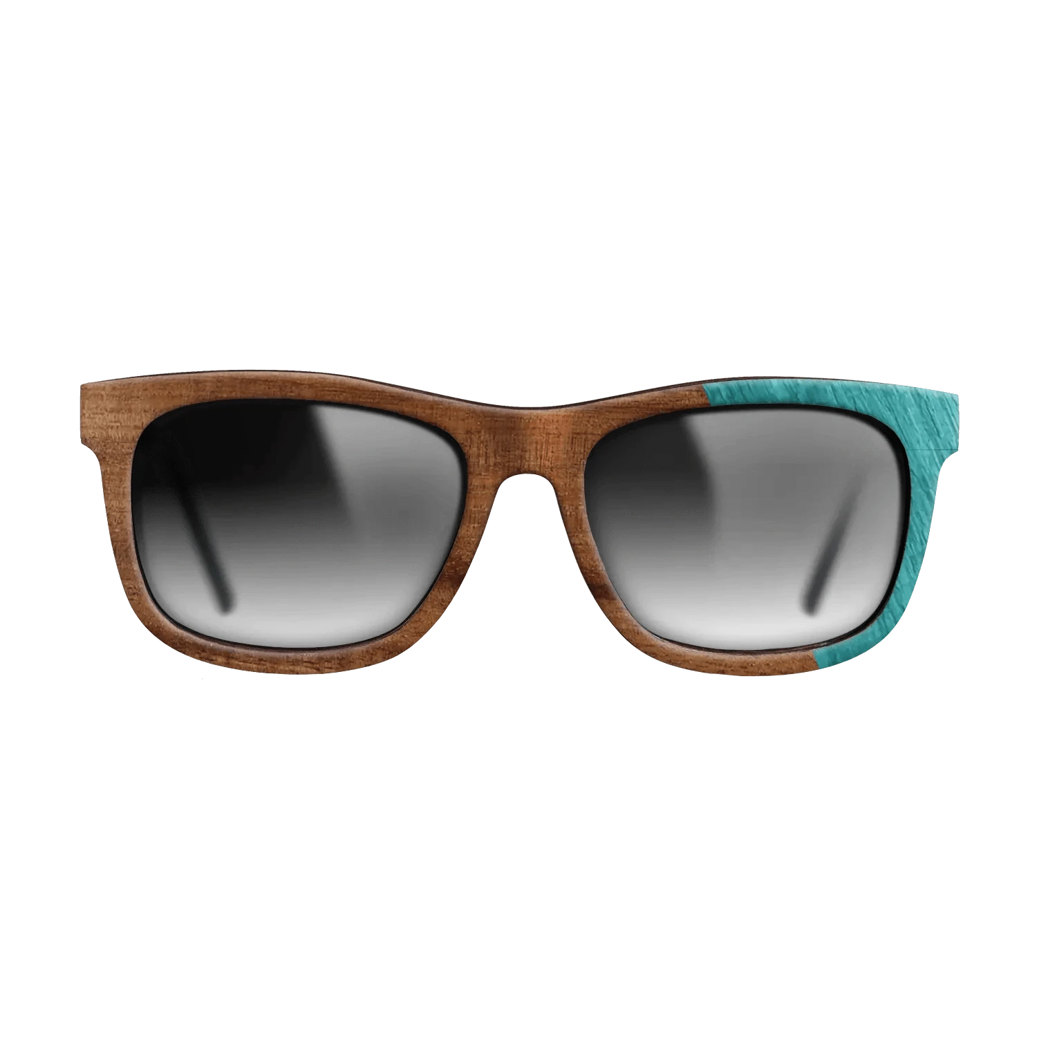 Koa,Poplar Dyed: Turquoise: Dicut - The Hero - Square - 1755 - SIRIS wood optic