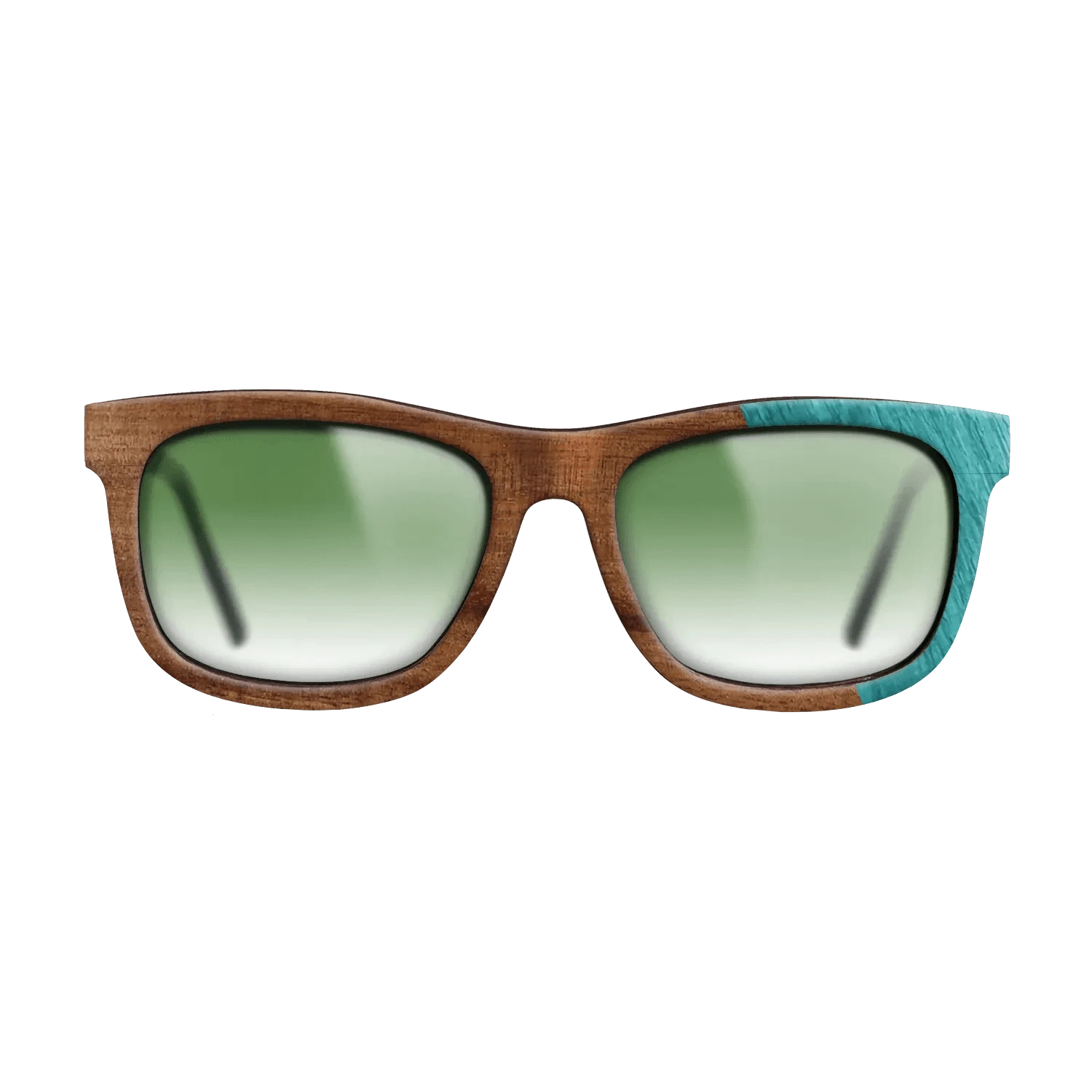 Koa,Poplar Dyed: Turquoise: Dicut - The Hero - Square - 1755 - SIRIS wood optic
