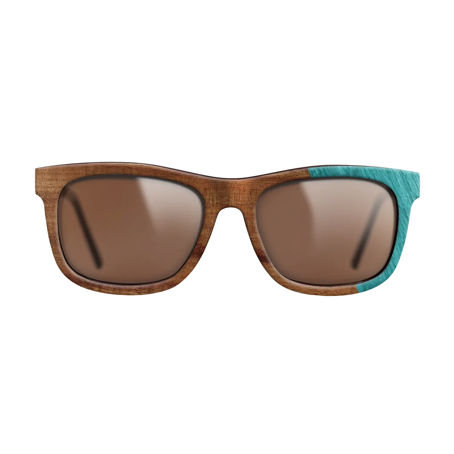 Koa,Poplar Dyed: Turquoise: Dicut - The Hero - Square - 1755 - SIRIS wood optic