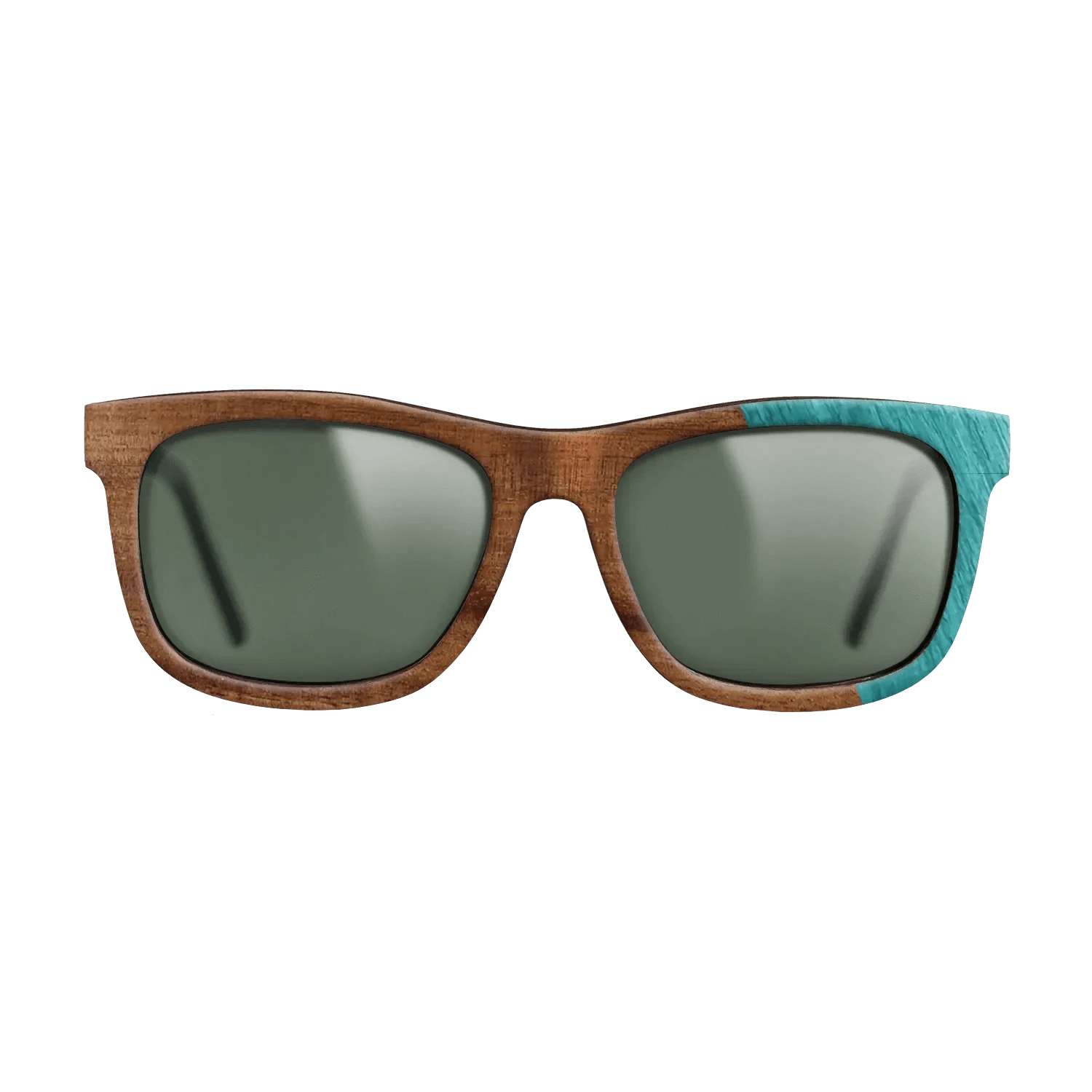 Koa,Poplar Dyed: Turquoise: Dicut - The Hero - Square - 1755 - SIRIS wood optic