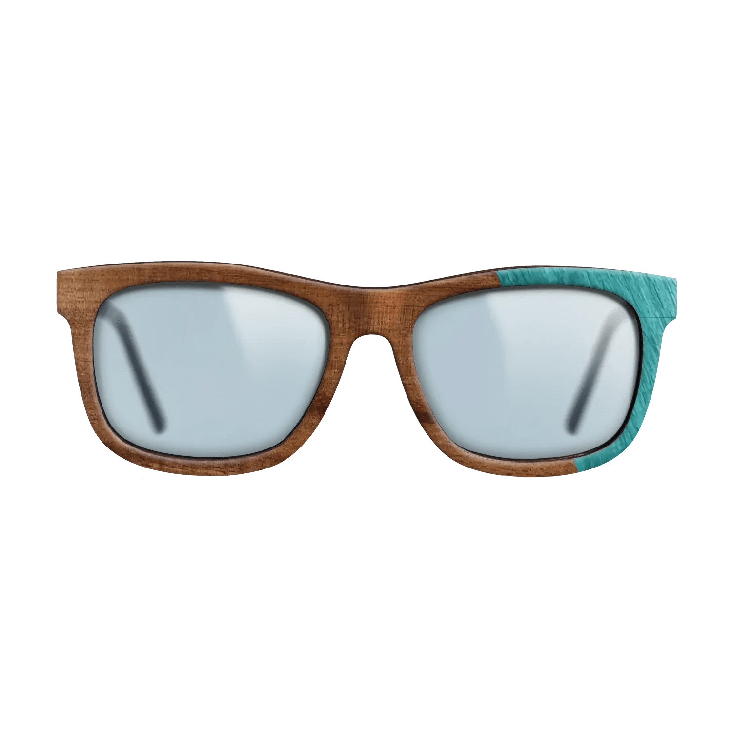 Koa,Poplar Dyed: Turquoise: Dicut - The Hero - Square - 1755 - SIRIS wood optic