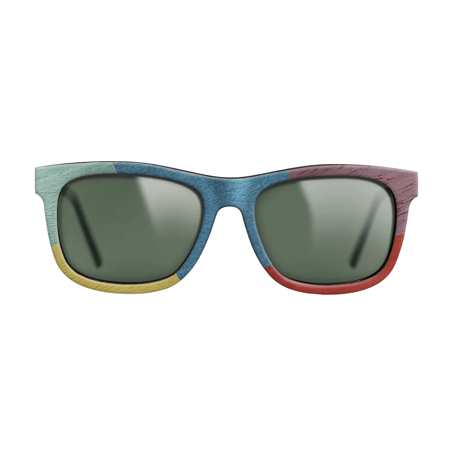 Poplar Dyed: Red,Poplar Dyed: Baby Blue,Poplar Dyed: Purple,Poplar Dyed: Yellow: Mosaic - The Hero - Square - 864 - SIRIS wood optic