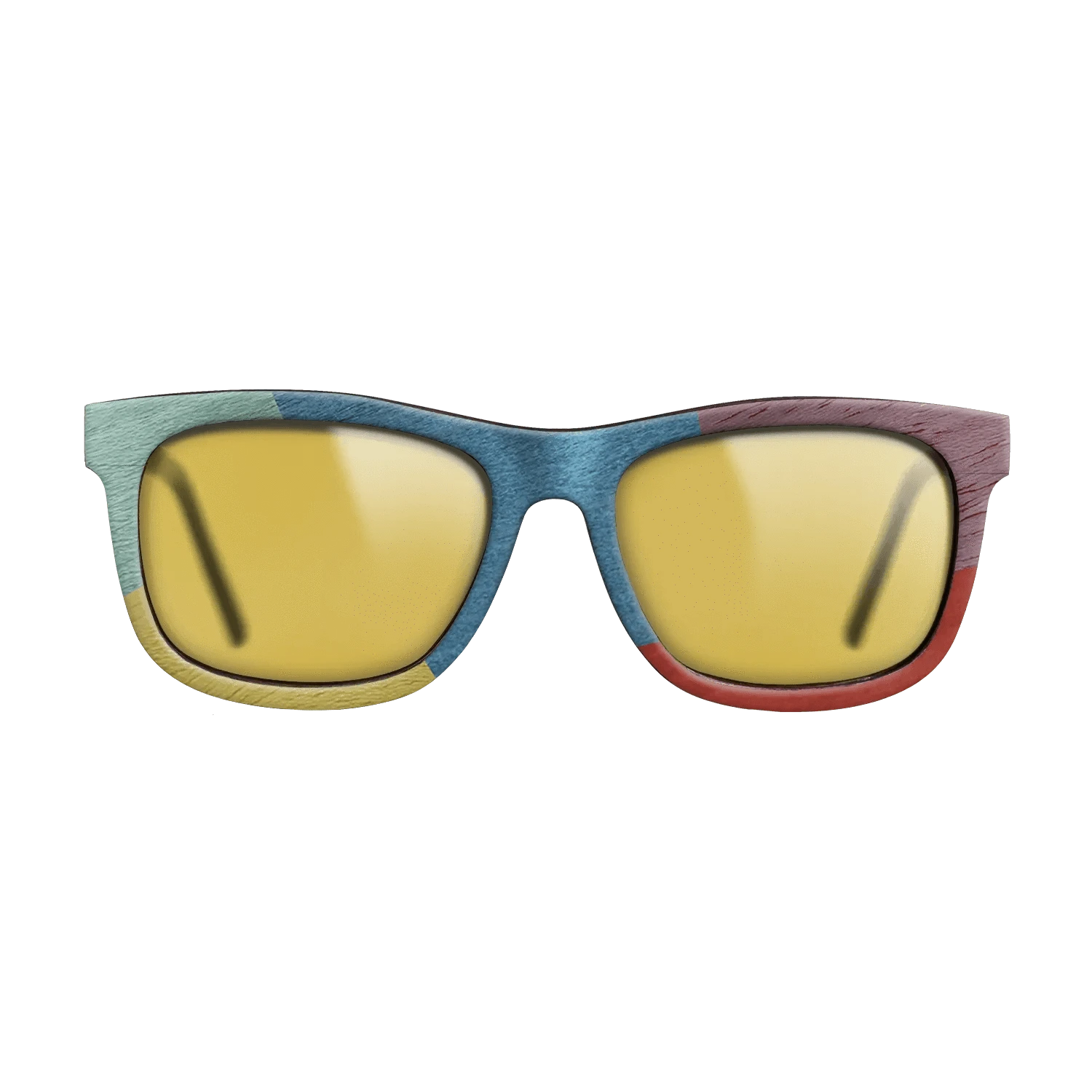 Poplar Dyed: Red,Poplar Dyed: Baby Blue,Poplar Dyed: Purple,Poplar Dyed: Yellow: Mosaic - The Hero - Square - 864 - SIRIS wood optic