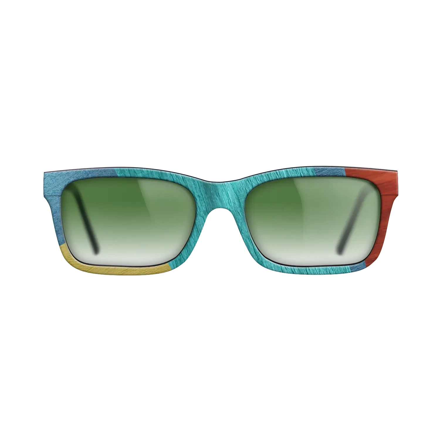 Poplar Dyed: Baby Blue,Poplar Dyed: Turquoise,Poplar Dyed: Blue Denim,Poplar Dyed: Yellow,Poplar Dyed: Red: Mosaic - The Sage - Rectangle - 1584 - SIRIS wood optic