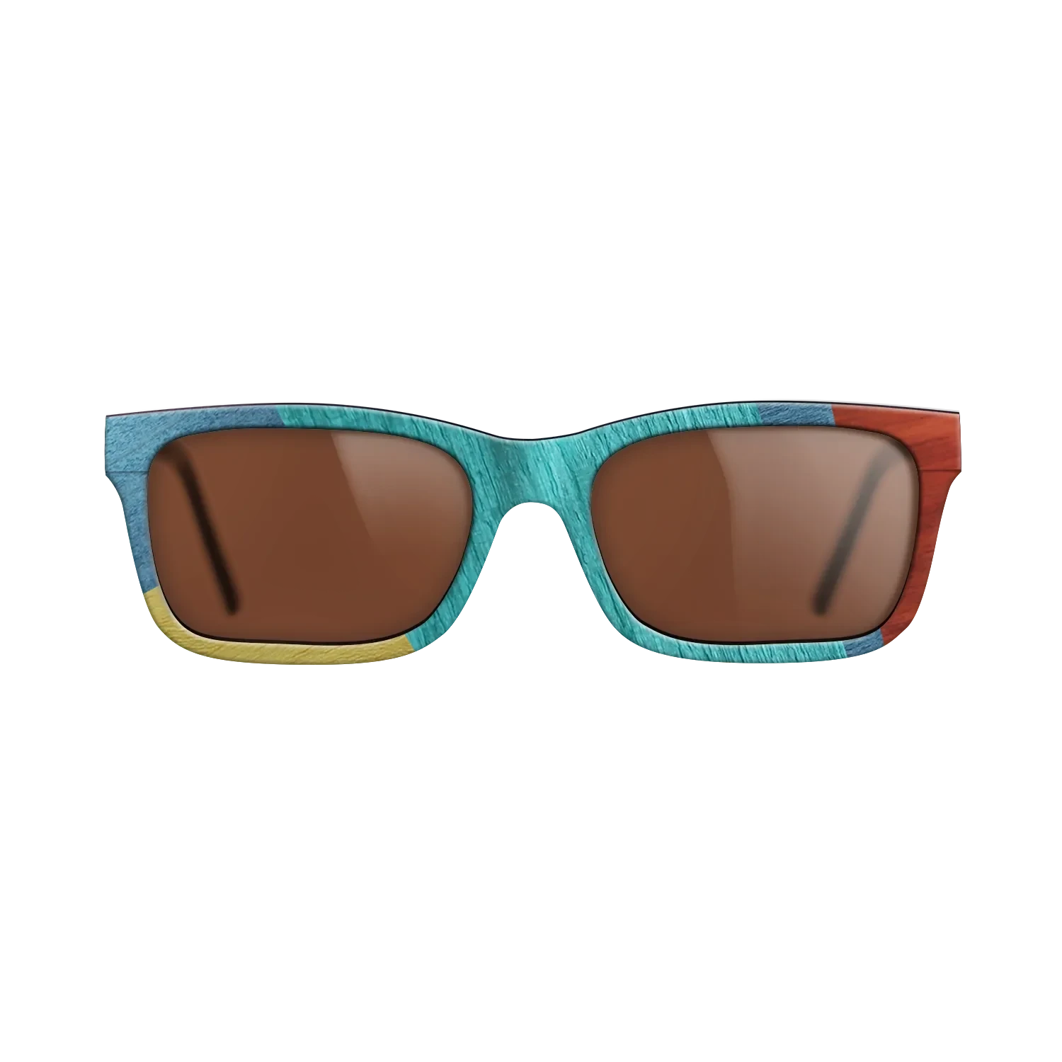 Poplar Dyed: Baby Blue,Poplar Dyed: Turquoise,Poplar Dyed: Blue Denim,Poplar Dyed: Yellow,Poplar Dyed: Red: Mosaic - The Sage - Rectangle - 1584 - SIRIS wood optic