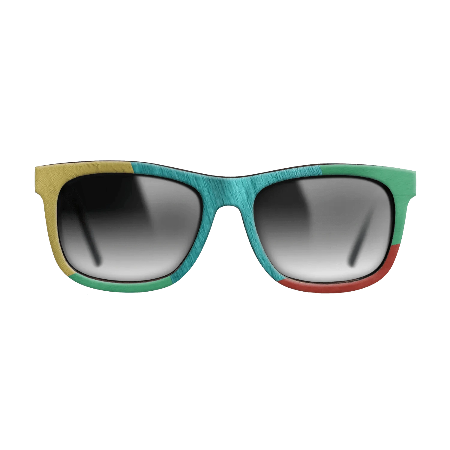 Poplar Dyed: Yellow,Poplar Dyed: Turquoise,Poplar Dyed: Blue Denim,Poplar Dyed: Green: Mosaic - The Hero - Square - 1195 - SIRIS wood optic