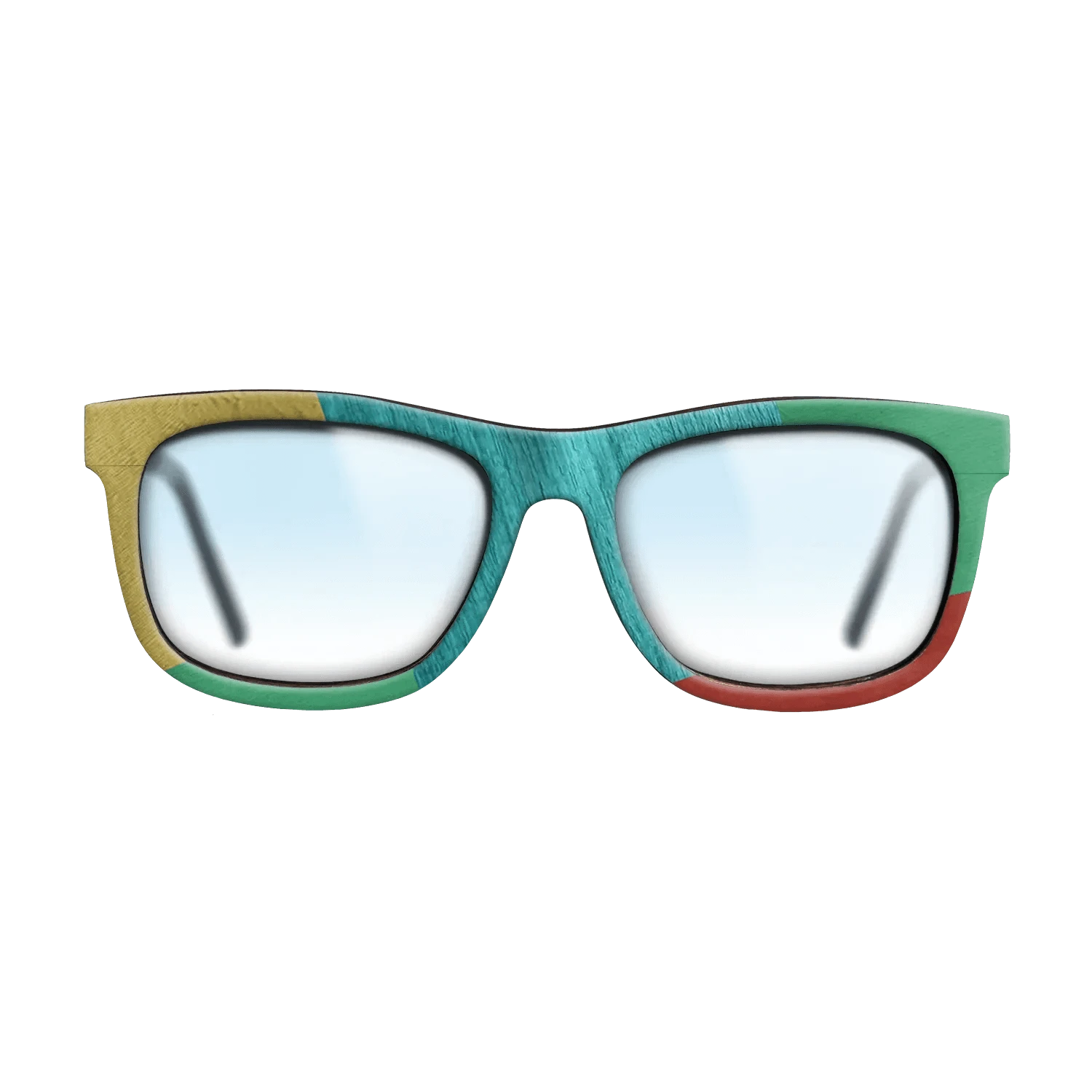 Poplar Dyed: Yellow,Poplar Dyed: Turquoise,Poplar Dyed: Blue Denim,Poplar Dyed: Green: Mosaic - The Hero - Square - 1195 - SIRIS wood optic