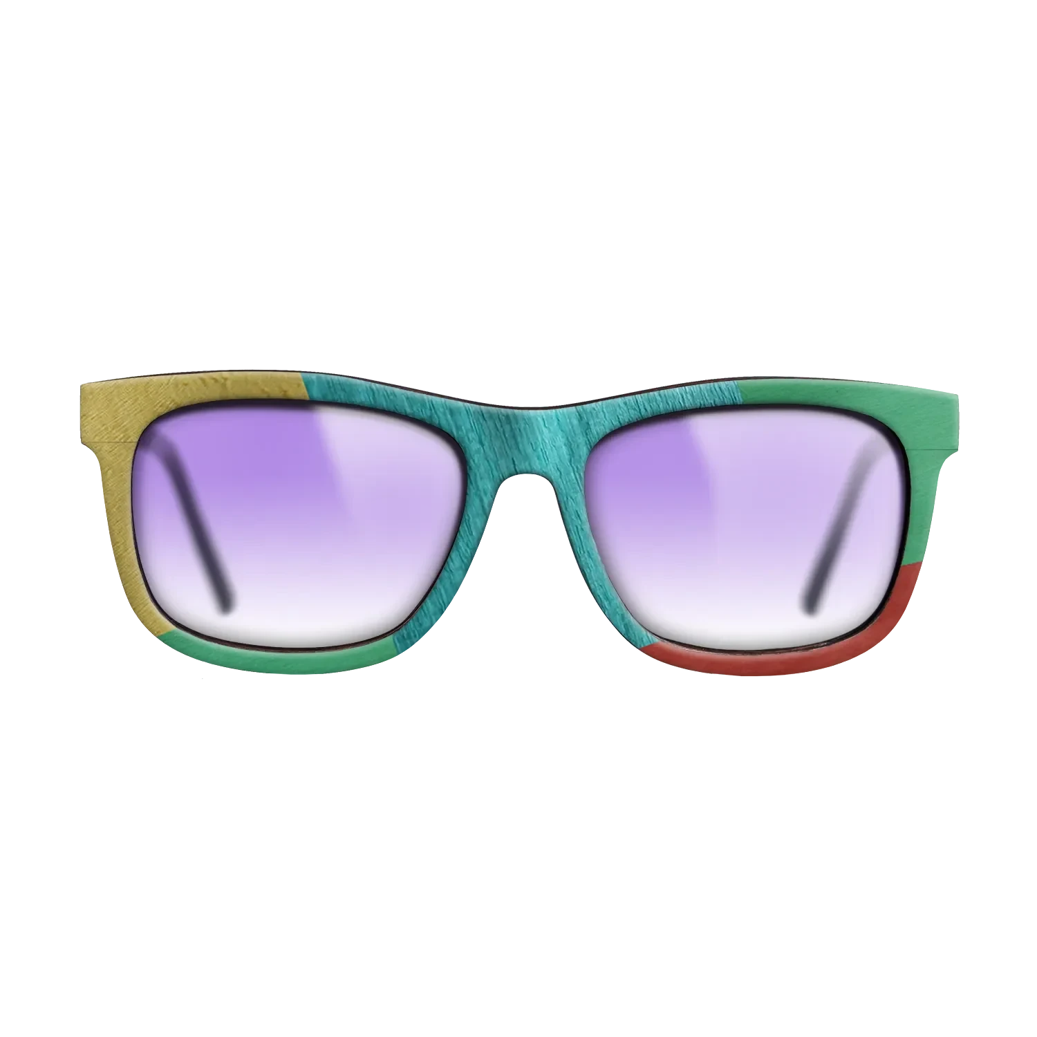 Poplar Dyed: Yellow,Poplar Dyed: Turquoise,Poplar Dyed: Blue Denim,Poplar Dyed: Green: Mosaic - The Hero - Square - 1195 - SIRIS wood optic