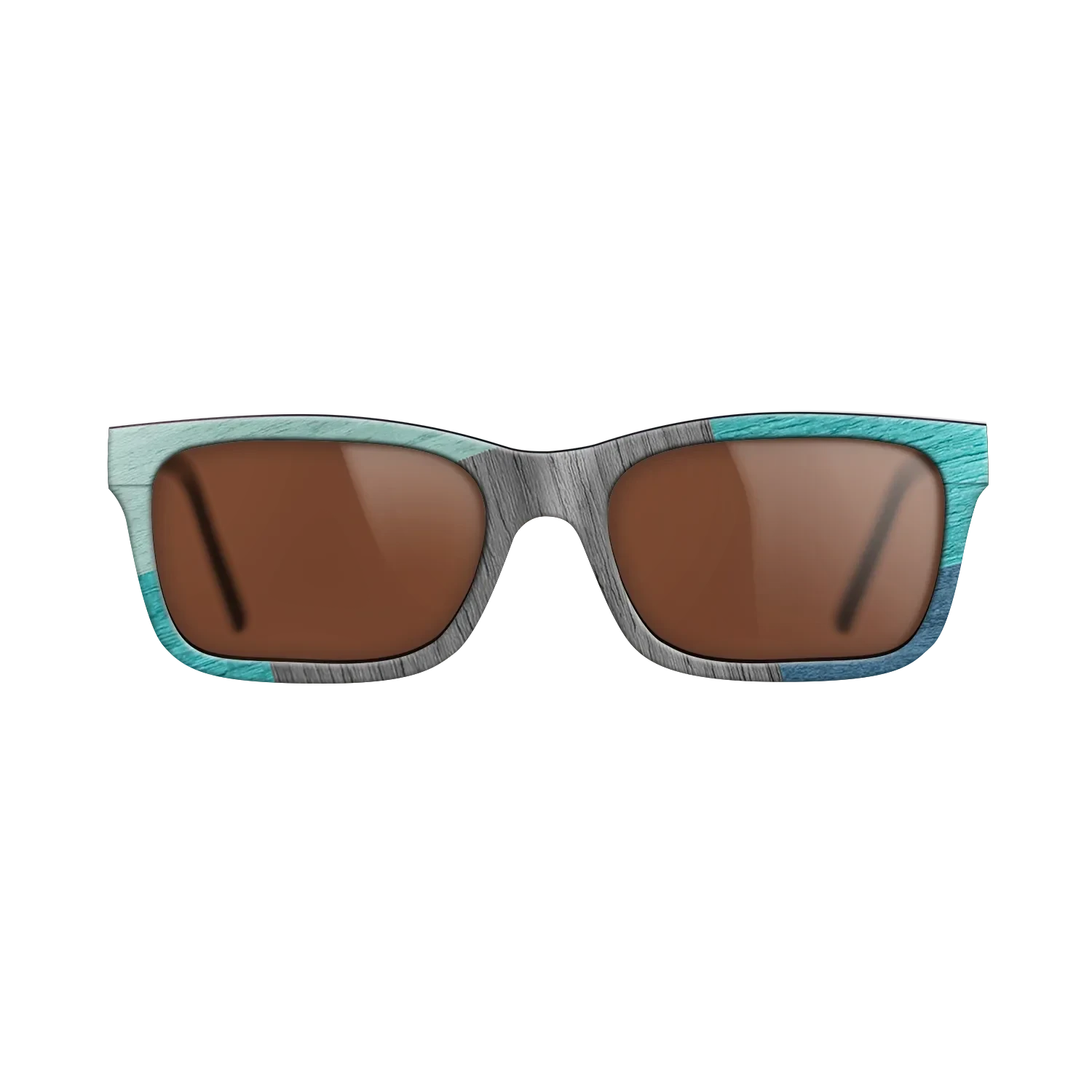 Poplar Dyed: Baby Blue,Poplar Dyed: Turquoise,Grey Oak,Poplar Dyed: Blue Denim: Mosaic - The Sage - Rectangle - 1777 - SIRIS wood optic