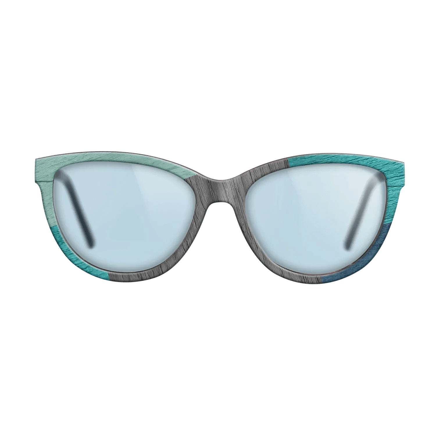 Poplar Dyed: Baby Blue,Poplar Dyed: Turquoise,Grey Oak,Poplar Dyed: Blue Denim: Mosaic - The Maiden - Cat - 1777 - SIRIS wood optic