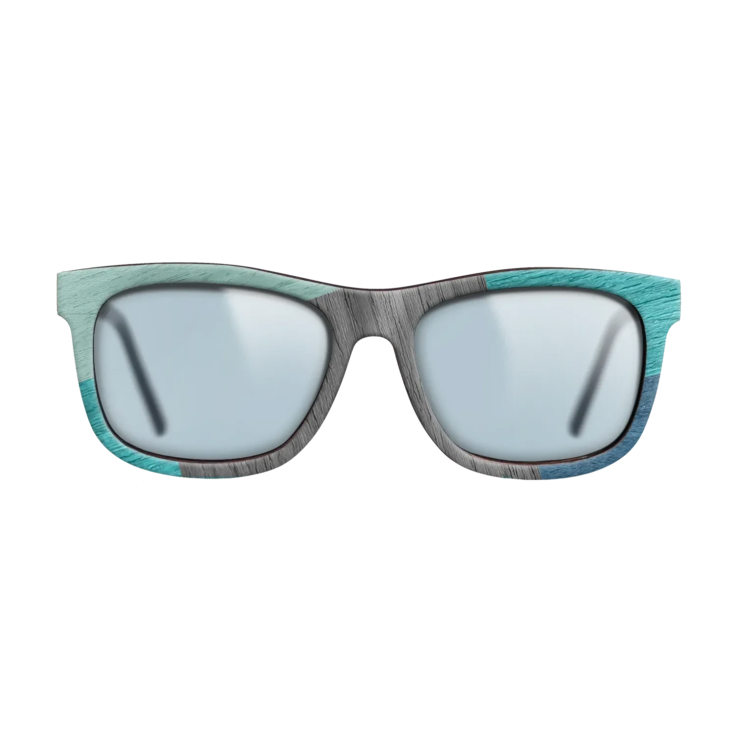 Poplar Dyed: Baby Blue,Poplar Dyed: Turquoise,Grey Oak,Poplar Dyed: Blue Denim: Mosaic - The Hero - Square - 1777 - SIRIS wood optic