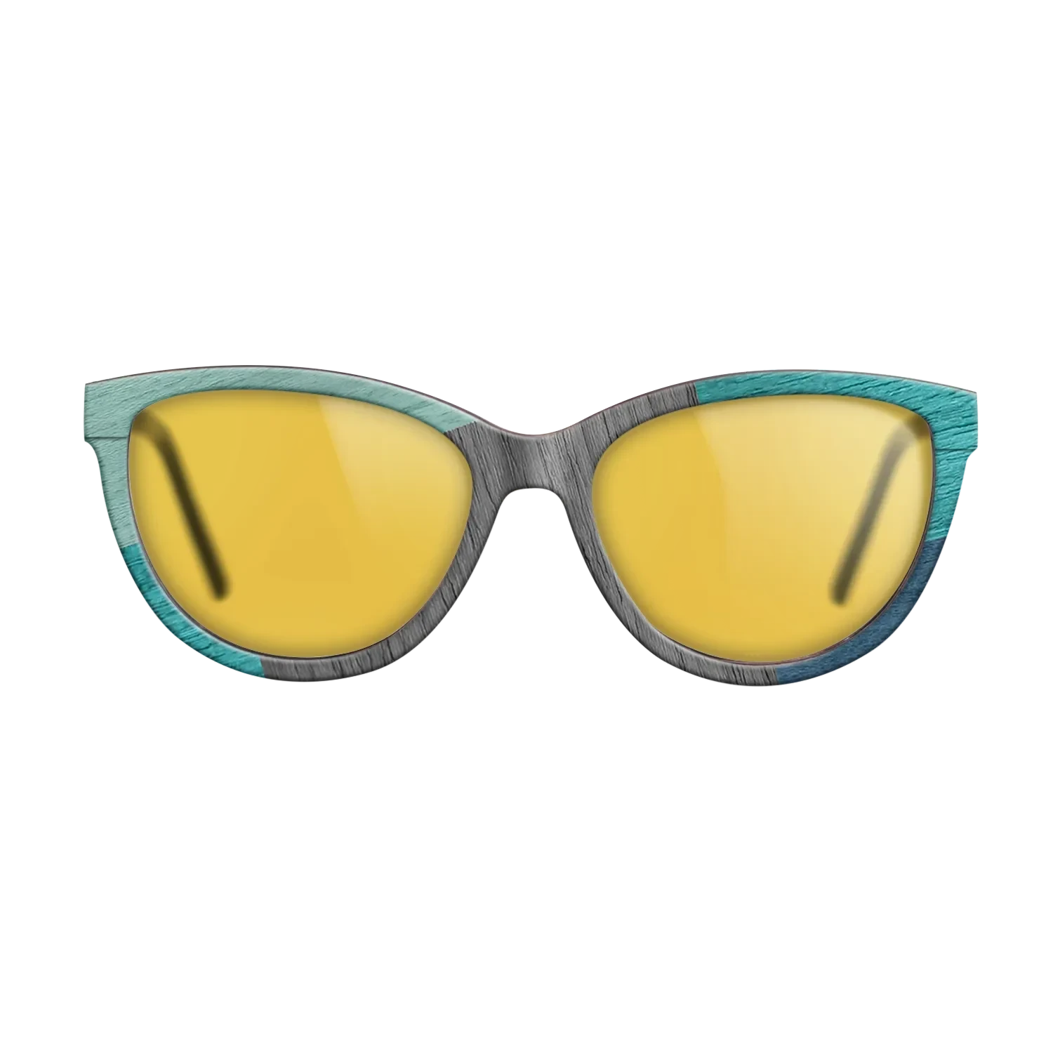 Poplar Dyed: Baby Blue,Poplar Dyed: Turquoise,Grey Oak,Poplar Dyed: Blue Denim: Mosaic - The Maiden - Cat - 1777 - SIRIS wood optic