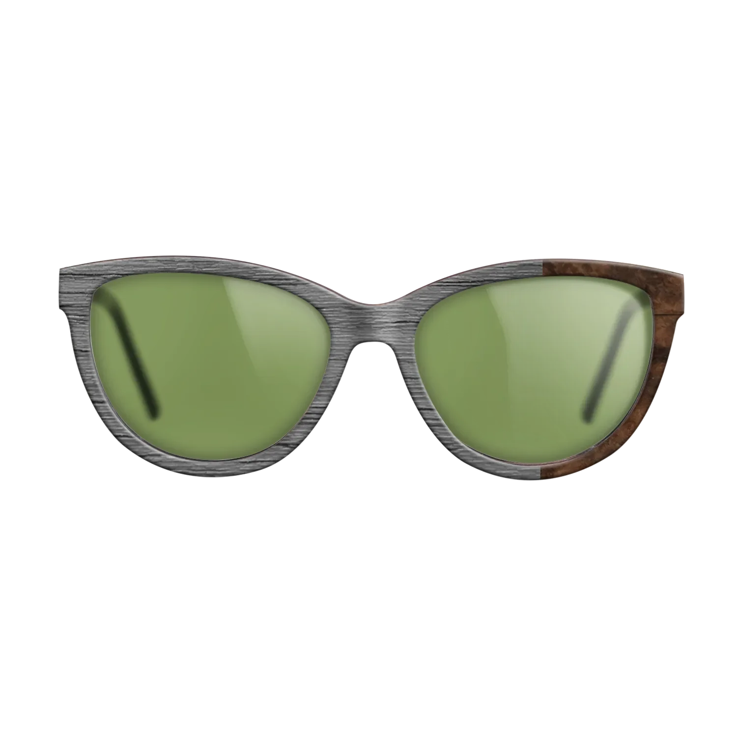 Dyed Poplar: Gray, Walnut Burl: DiCut Noir - The Maiden - Cat - SIRIS wood optic