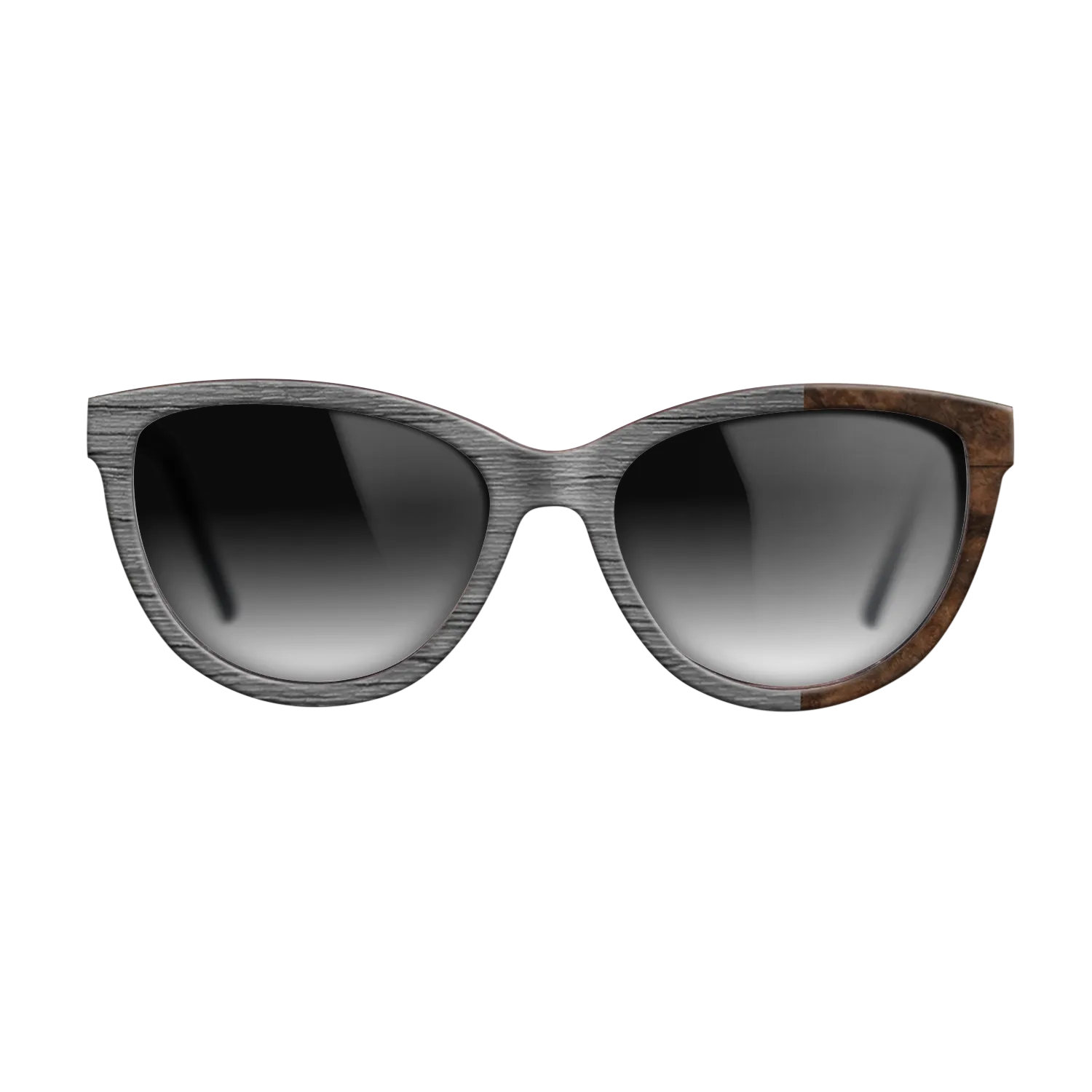Dyed Poplar: Gray, Walnut Burl: DiCut Noir - The Maiden - Cat - SIRIS wood optic
