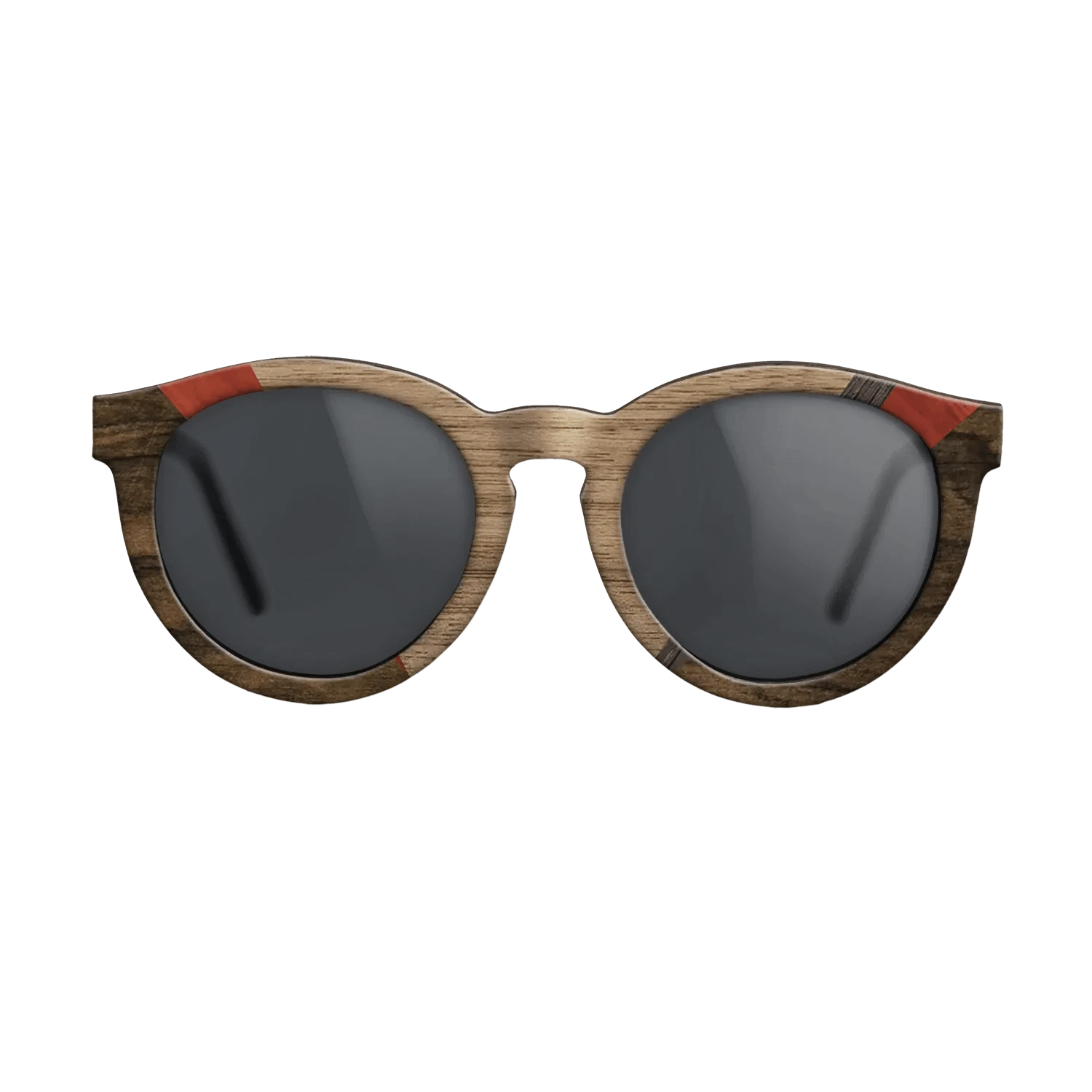 Walnut: Straight Grain,Poplar Dyed: Red,Fumed Oak,Ziricote Dark Quartered: Geometric - The Rebel - Round - 692 - SIRIS wood optic