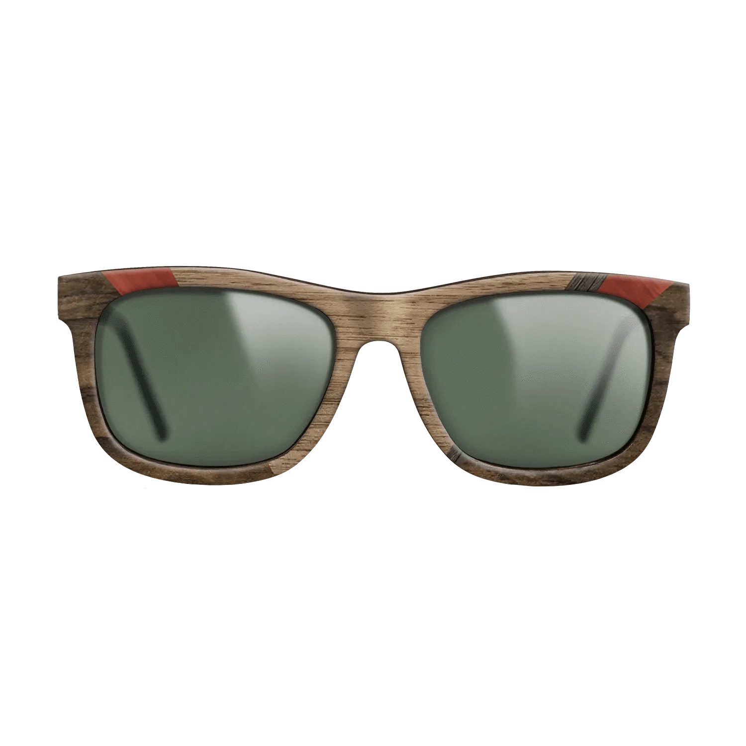 Walnut: Straight Grain,Poplar Dyed: Red,Fumed Oak,Ziricote Dark Quartered: Geometric - The Hero - Square - 692 - SIRIS wood optic