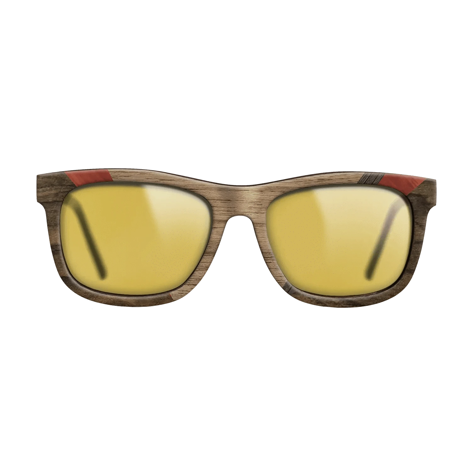 Walnut: Straight Grain,Poplar Dyed: Red,Fumed Oak,Ziricote Dark Quartered: Geometric - The Hero - Square - 692 - SIRIS wood optic