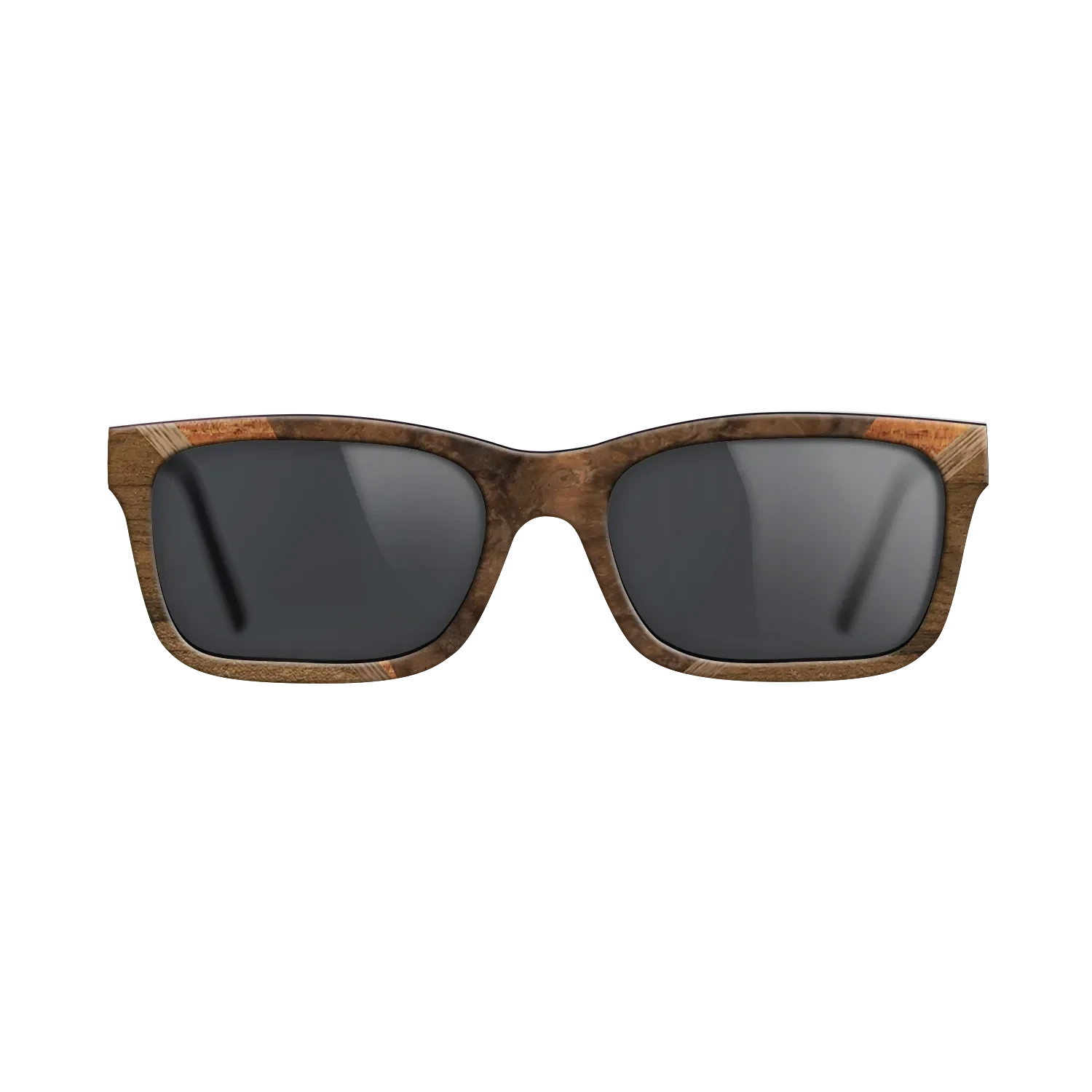 Walnut Burl,Ziricote Light Quartered,Walnut: Straight Grain,Koa: Geometric - The Sage - Rectangle - 1337 - SIRIS wood optic