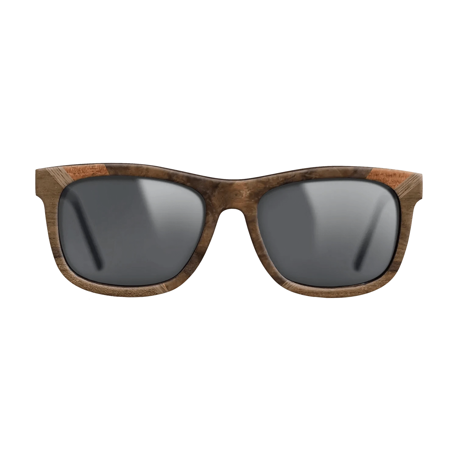 Walnut Burl,Ziricote Light Quartered,Walnut: Straight Grain,Koa: Geometric - The Hero - Square - 1337 - SIRIS wood optic