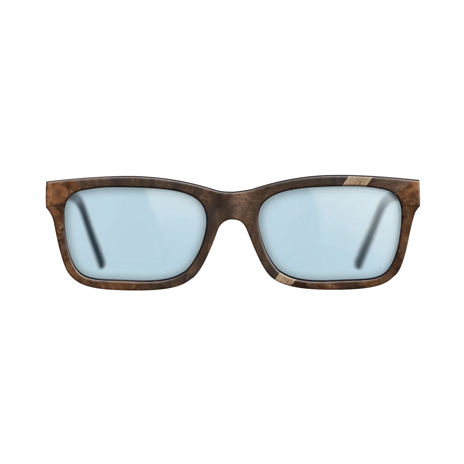 Walnut: Straight Grain,Poplar Dyed: Grey,Walnut Burl,Fumed Eucalyptus: Geometric - The Sage - Rectangle - 1516 - SIRIS wood optic