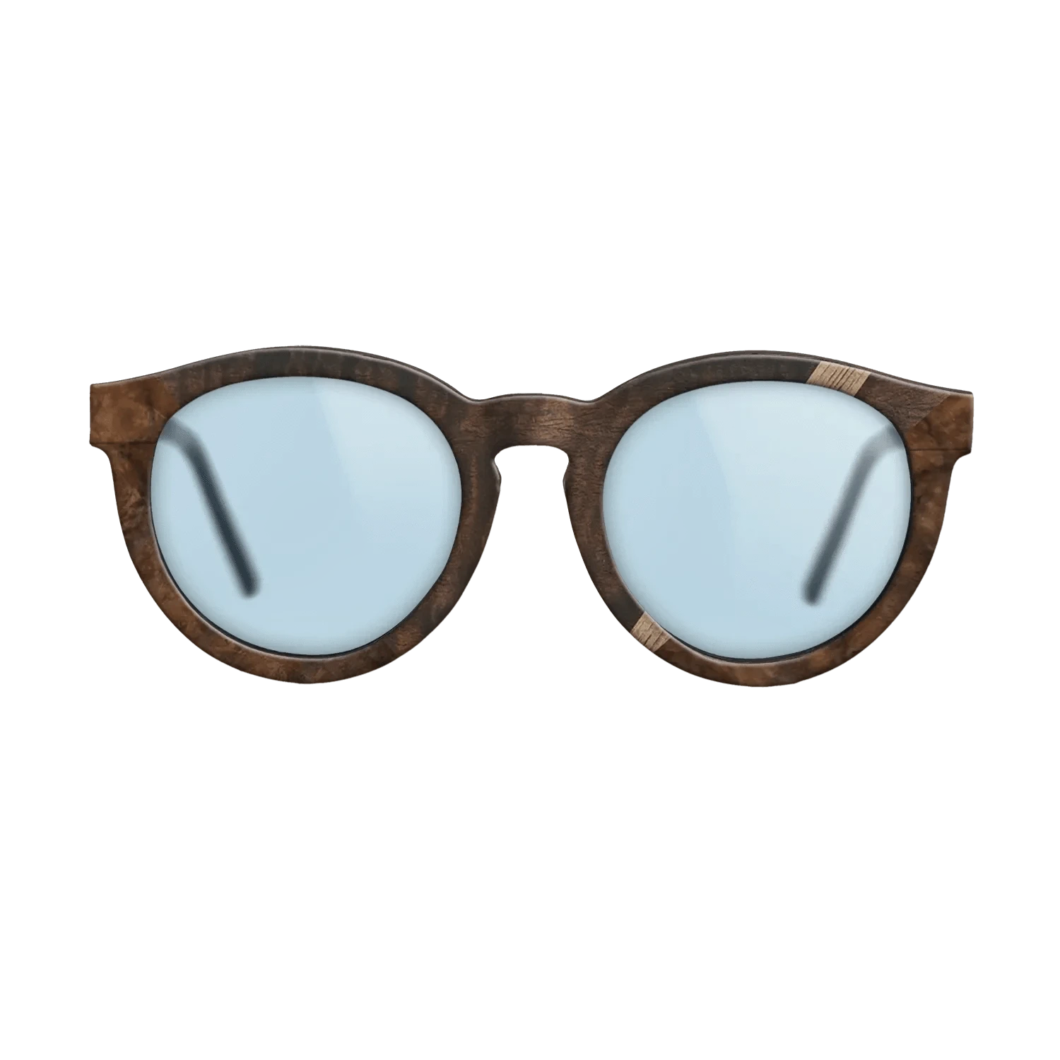 Walnut: Straight Grain,Poplar Dyed: Grey,Walnut Burl,Fumed Eucalyptus: Geometric - The Rebel - Round - 1516 - SIRIS wood optic