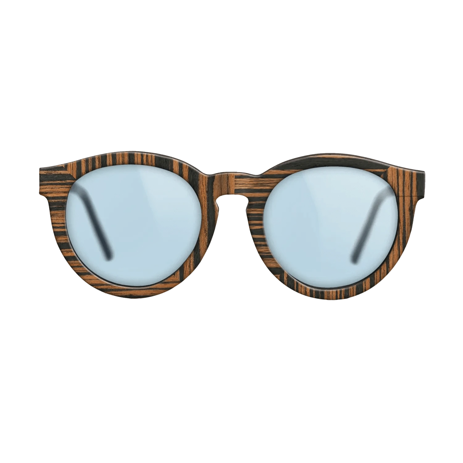 Walnut Claro Light,Italian Ebony: Weave - The Rebel - Round - 1768 - SIRIS wood optic