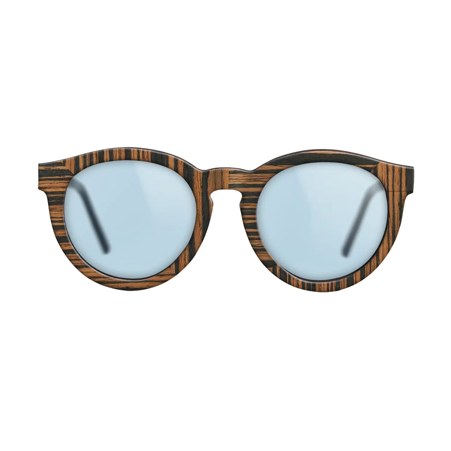 Ziricote Dark Quartered,Italian Ebony: Weave - The Rebel - Round - 1528 - SIRIS wood optic