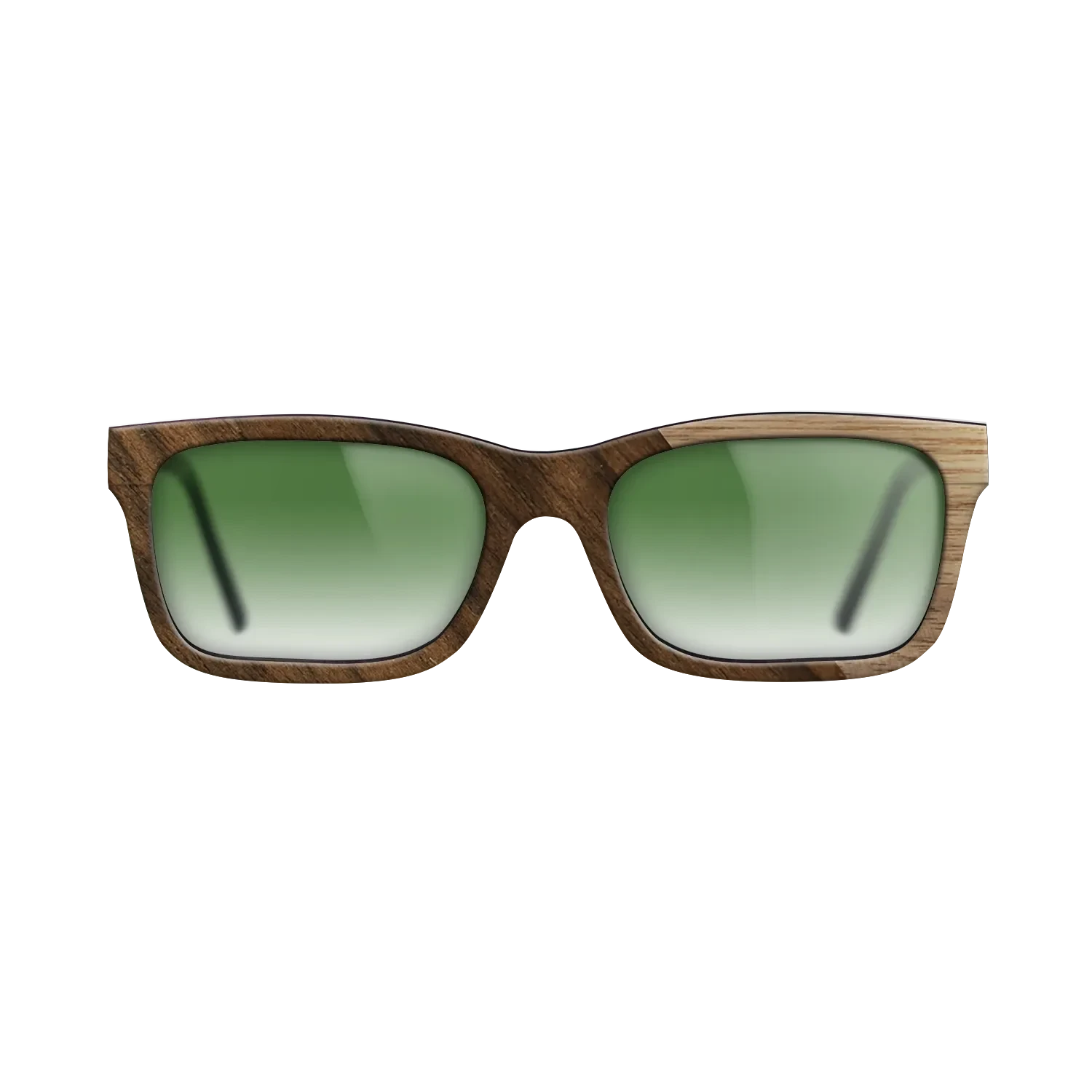 Walnut: Straight Grain,Ziricote Dark Quartered: Angle Cut - The Sage - Rectangle - 1291 - SIRIS wood optic