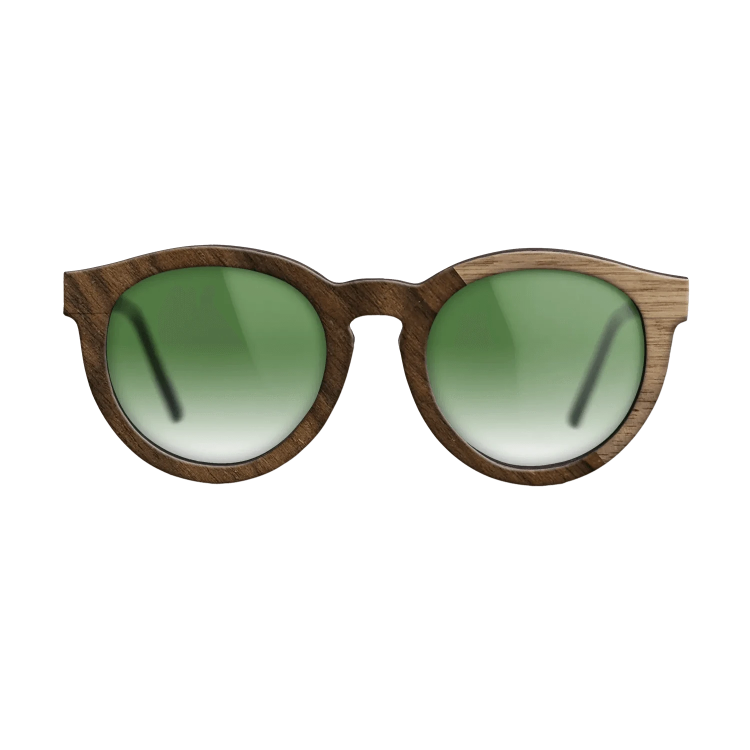 Walnut: Straight Grain,Ziricote Dark Quartered: Angle Cut - The Rebel - Round - 1291 - SIRIS wood optic
