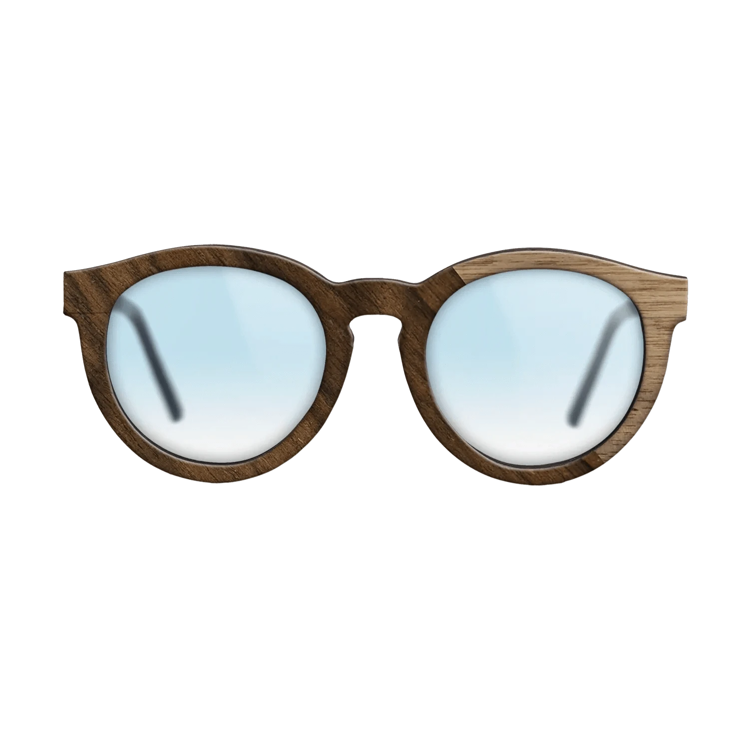 Walnut: Straight Grain,Ziricote Dark Quartered: Angle Cut - The Rebel - Round - 1291 - SIRIS wood optic