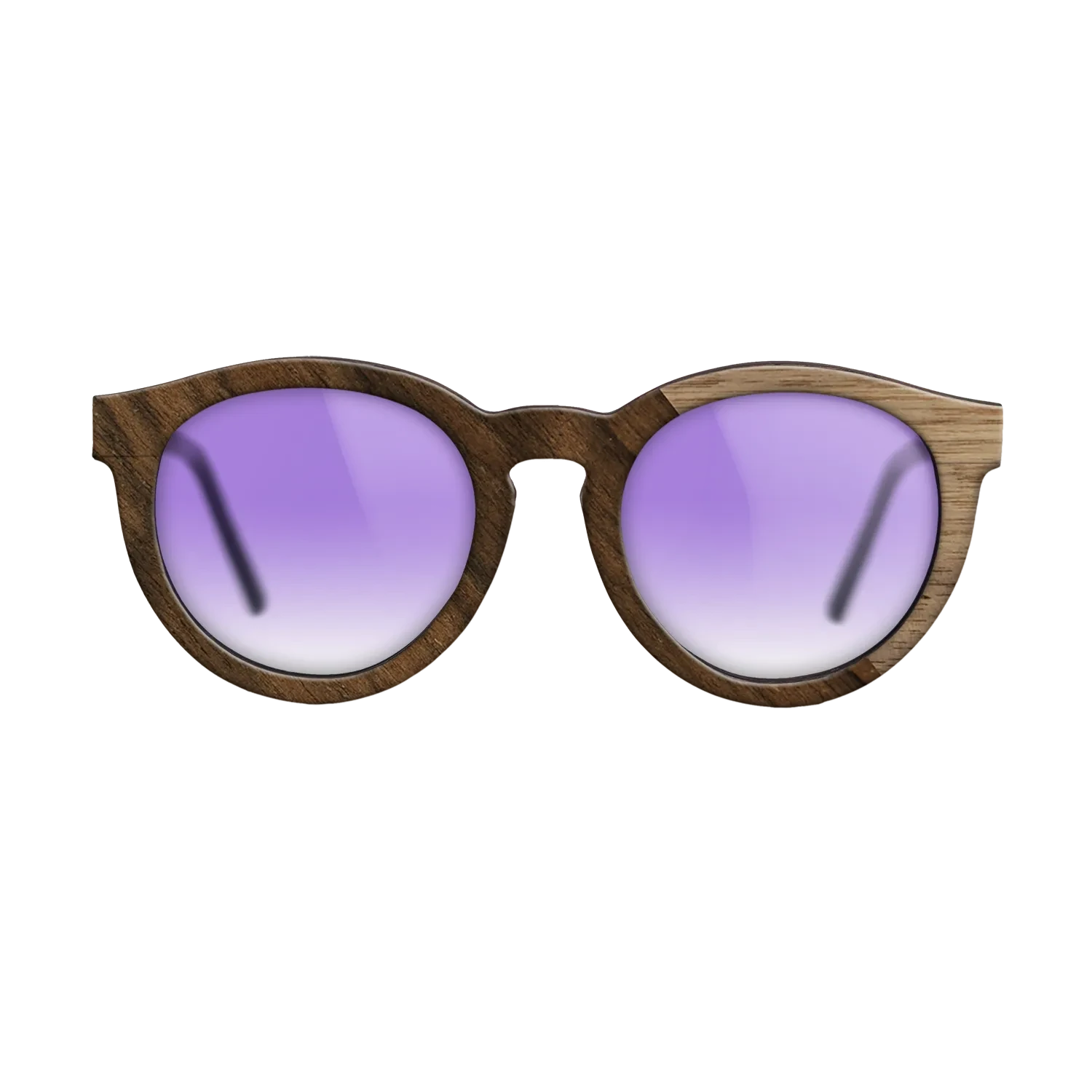 Walnut: Straight Grain,Ziricote Dark Quartered: Angle Cut - The Rebel - Round - 1291 - SIRIS wood optic