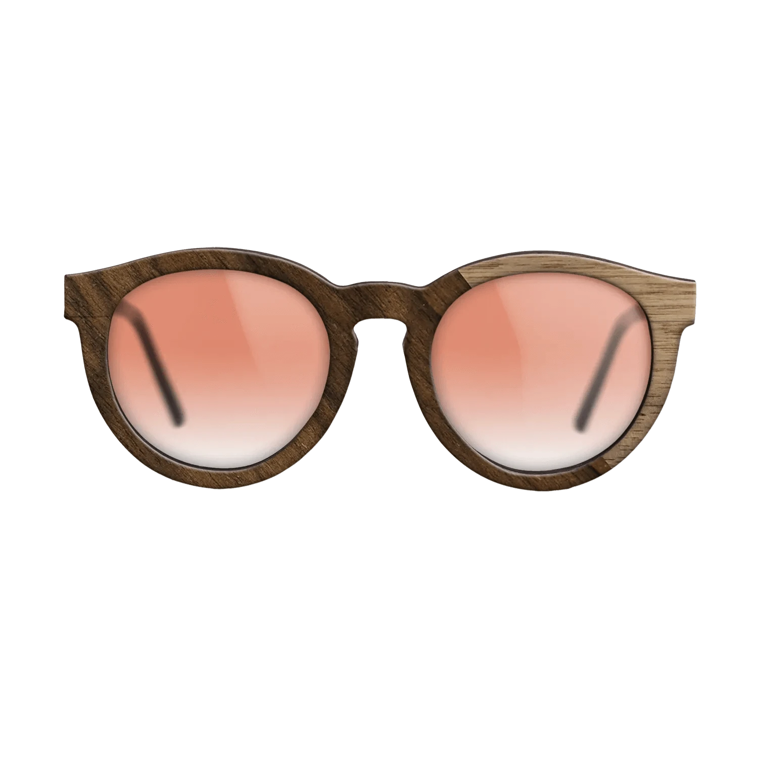 Walnut: Straight Grain,Ziricote Dark Quartered: Angle Cut - The Rebel - Round - 1291 - SIRIS wood optic