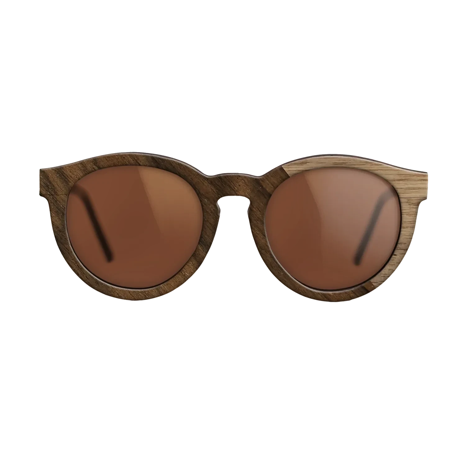 Walnut: Straight Grain,Ziricote Dark Quartered: Angle Cut - The Rebel - Round - 1291 - SIRIS wood optic