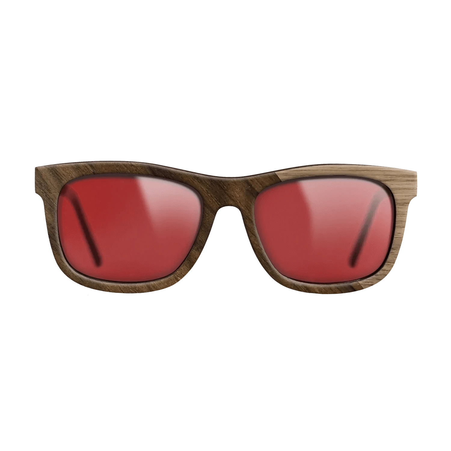 Walnut: Straight Grain,Ziricote Dark Quartered: Angle Cut - The Hero - Square - 1291 - SIRIS wood optic