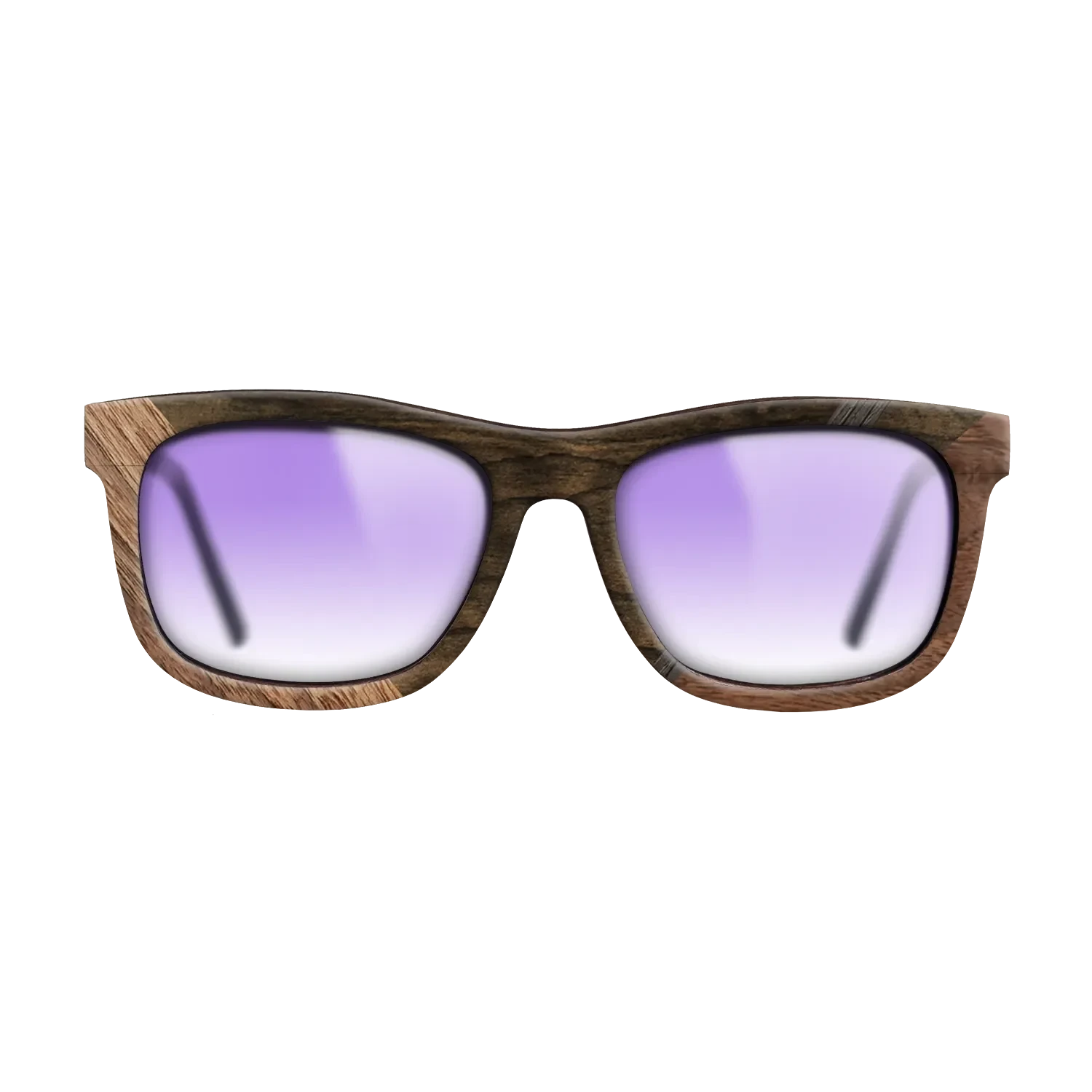 Ziricote Dark Quartered,Walnut: Straight Grain,Walnut Claro Light,Fumed Oak: Geometric - The Hero - Square - 1168 - SIRIS wood optic