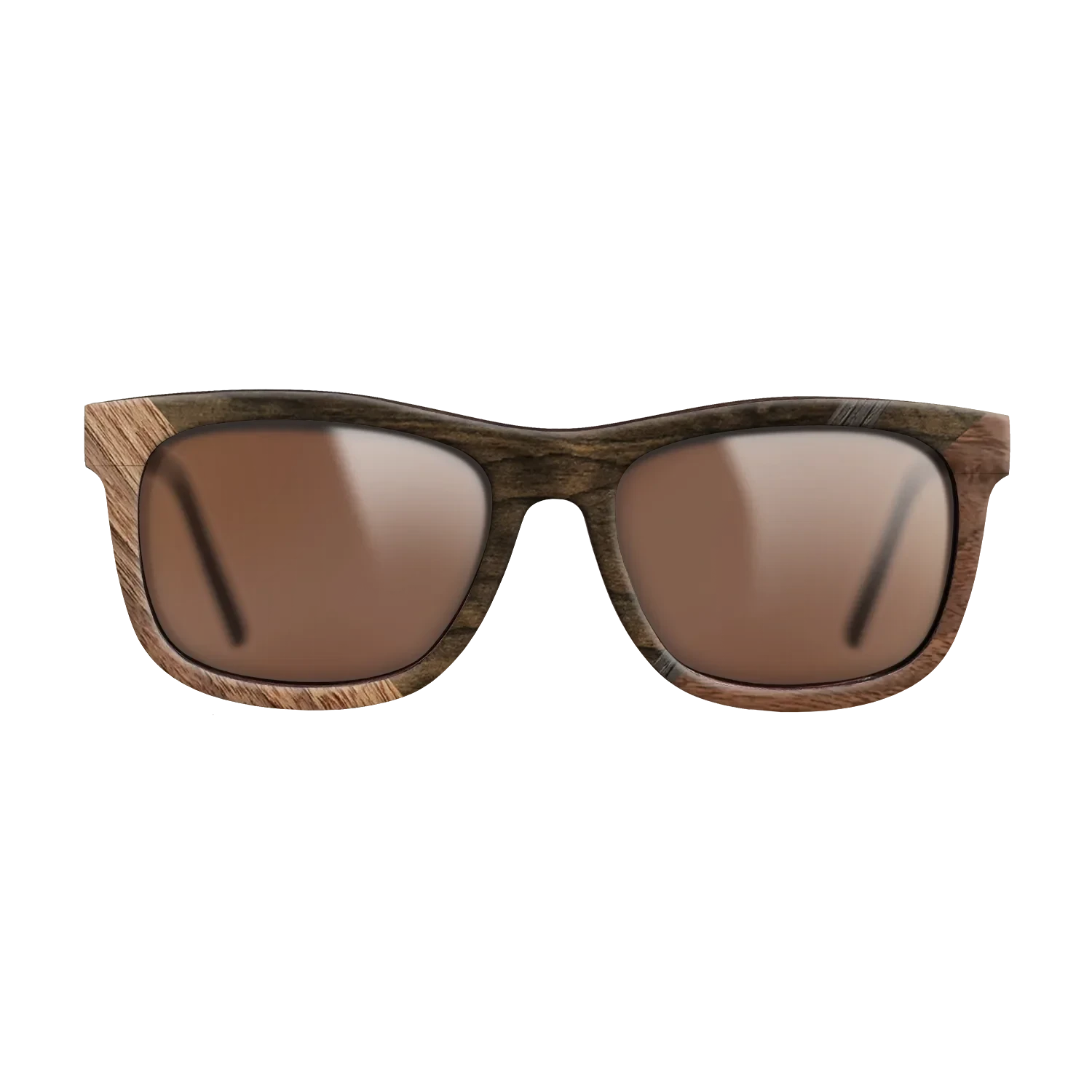 Ziricote Dark Quartered,Walnut: Straight Grain,Walnut Claro Light,Fumed Oak: Geometric - The Hero - Square - 1168 - SIRIS wood optic